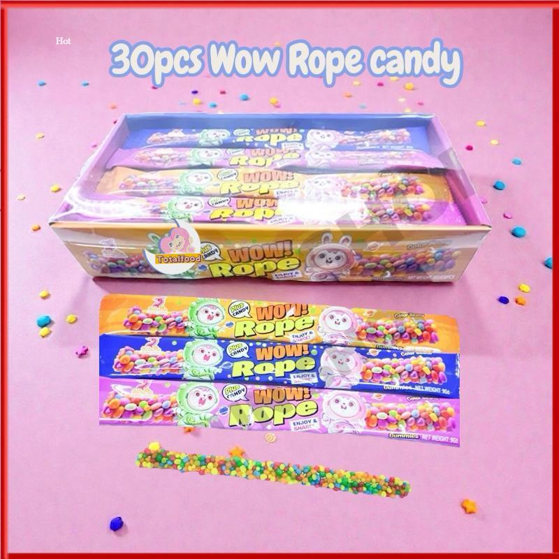 30pcs Loong Loong Wow Rope Candy with crispy candy (HALAL)