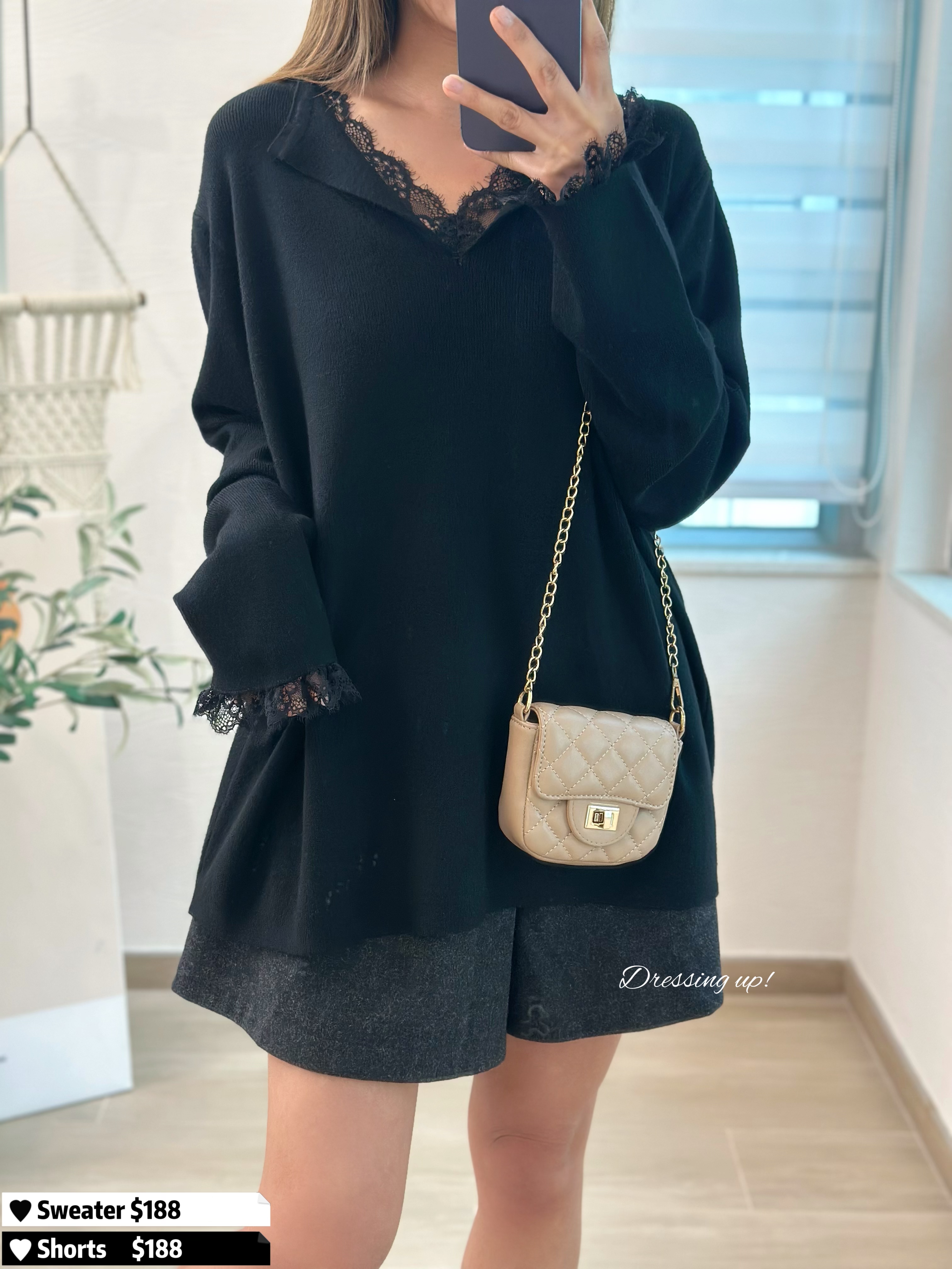  氣質升級｜LACE袖極軟針織