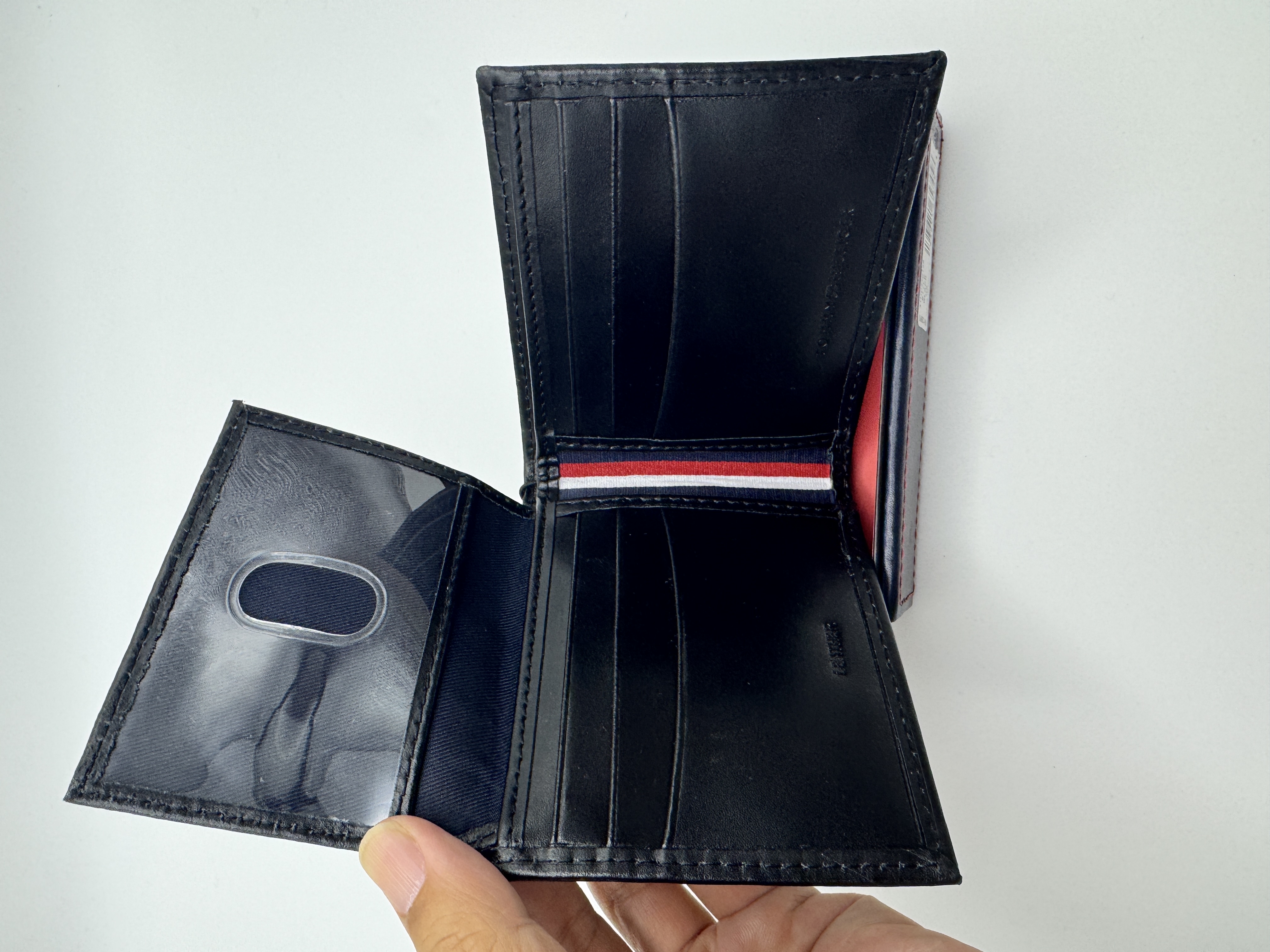 Tommy Hilfiger黑色皮銀包 (香港現貨) - TH1276