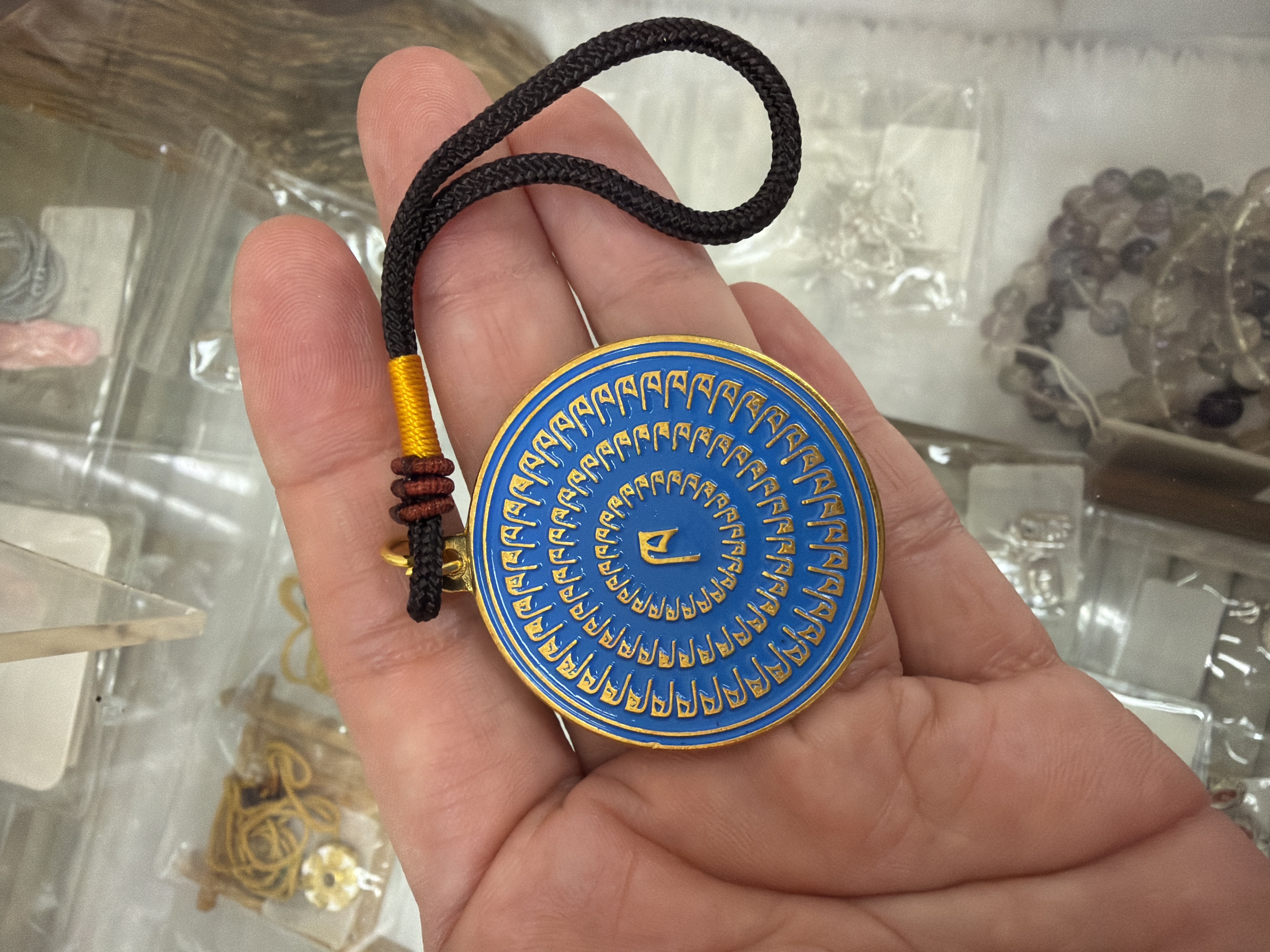 ཁཁཁཁཁ 藏傳回遮牌（藍）防是非、小人