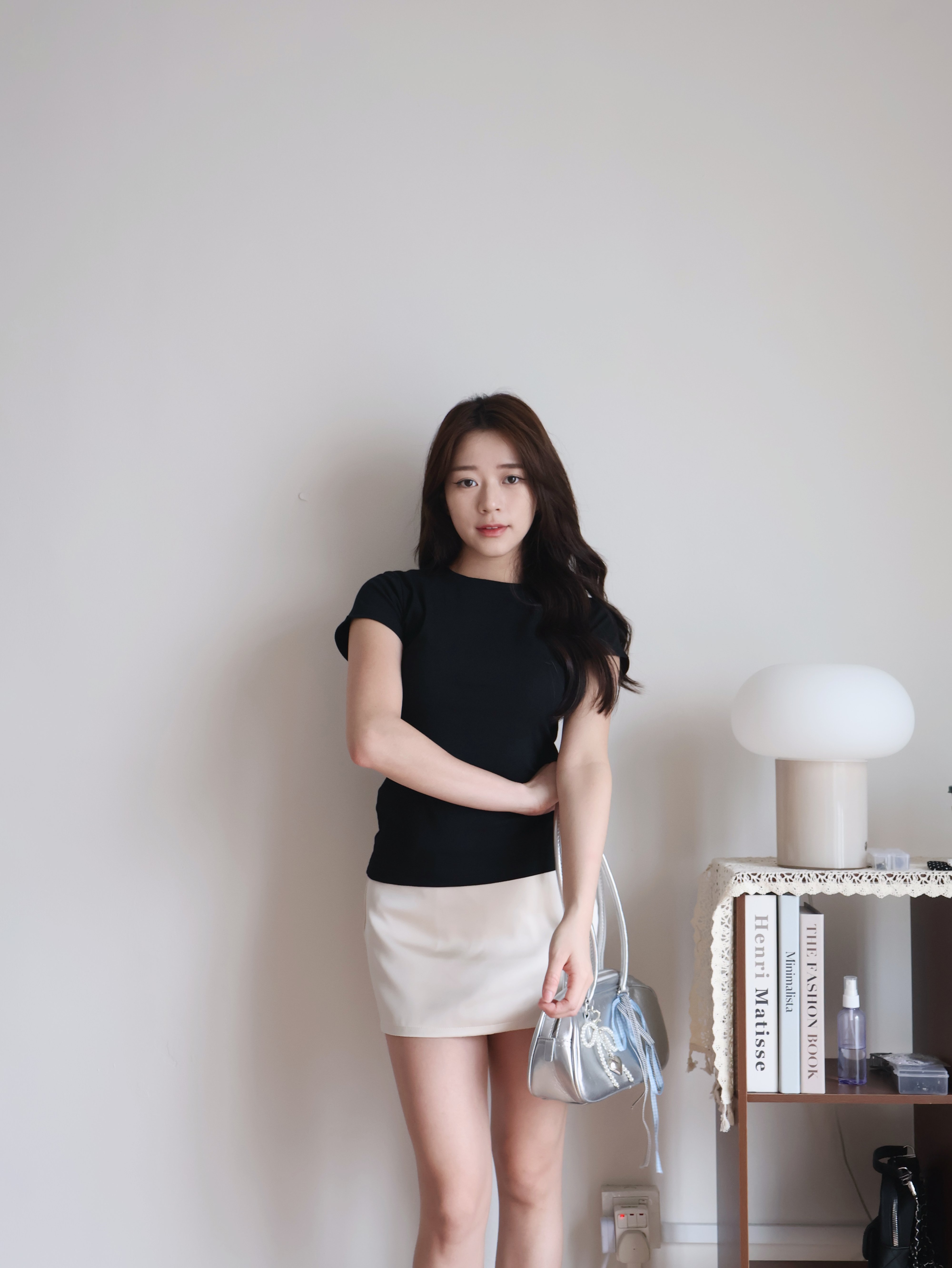 Hailey Cotton Tee | Black