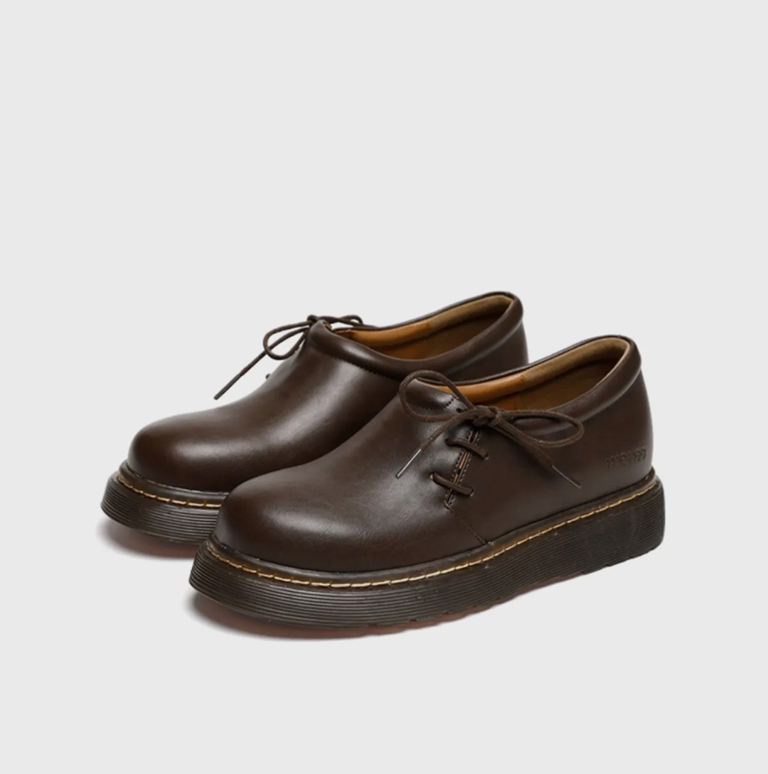 Macmoc Bud Side Lace-Up Cushion Loafers (3cm)