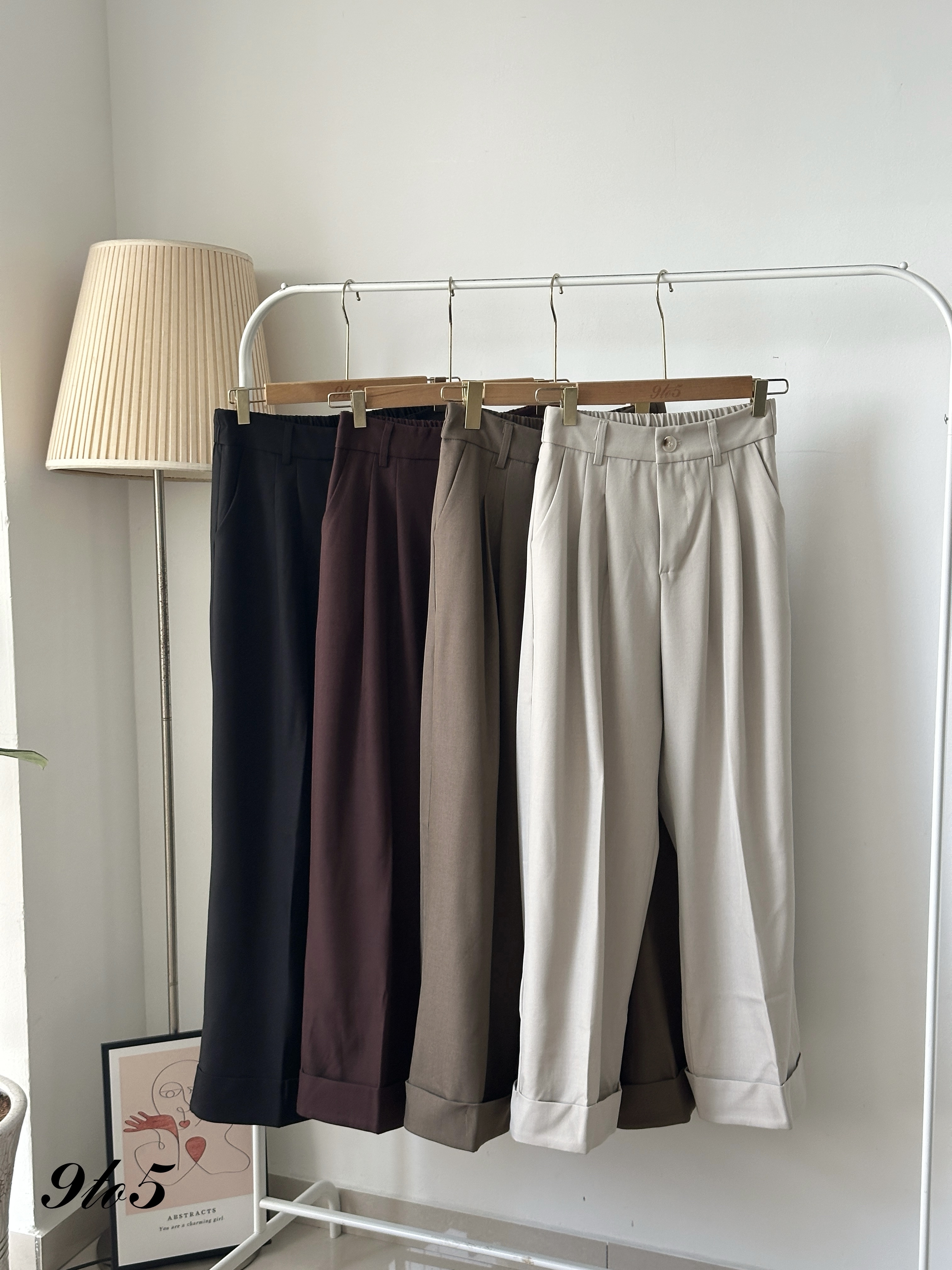 S1840 Long Straight Pants - 4 Colors 