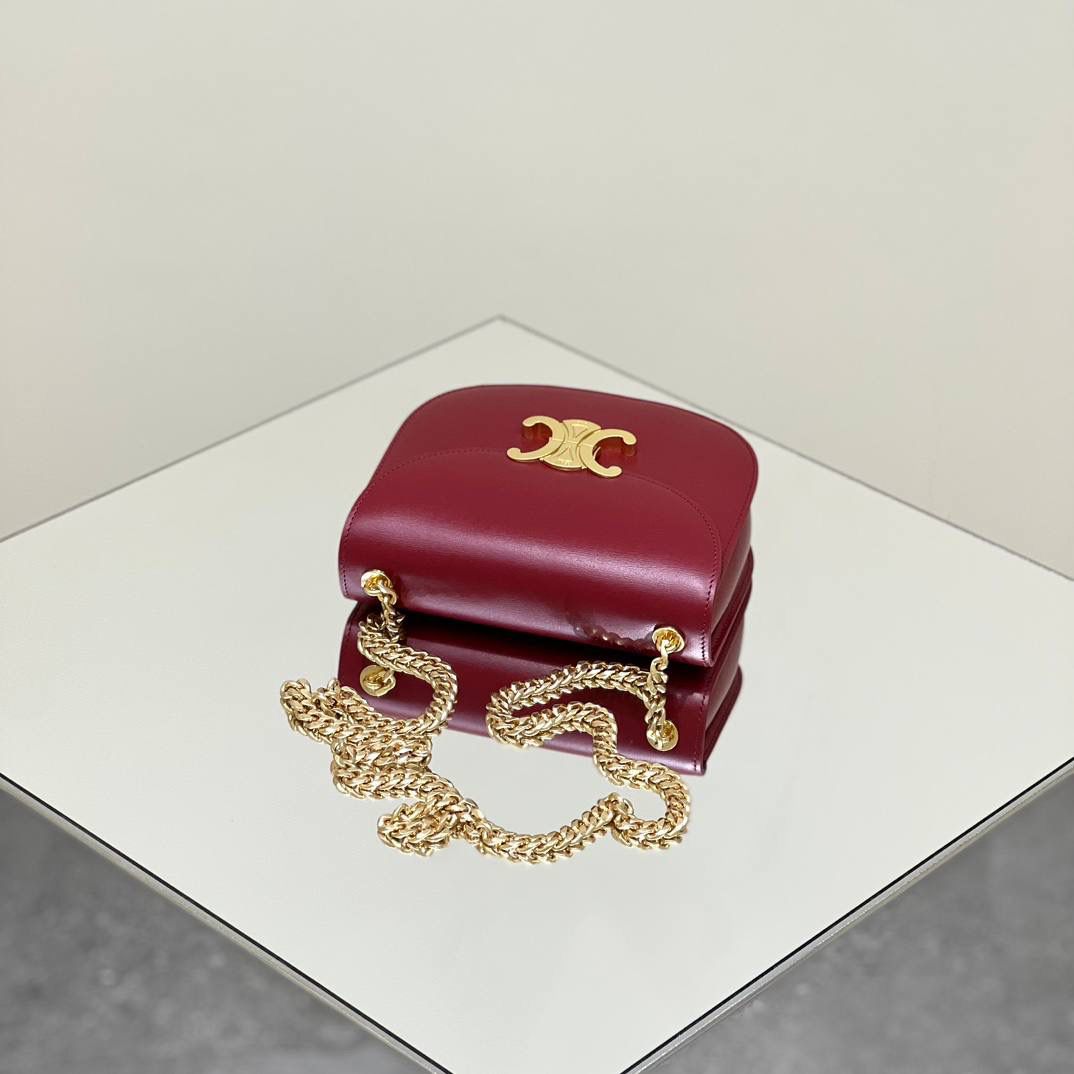 🔥大货实拍图 𝗖𝗘𝗟𝗜𝗡𝗘 ♥ 𝗧𝗘𝗘𝗡 𝗕𝗘𝗦𝗔𝗖𝗘链条马鞍 型号：110973 尺寸：19*15*6cm