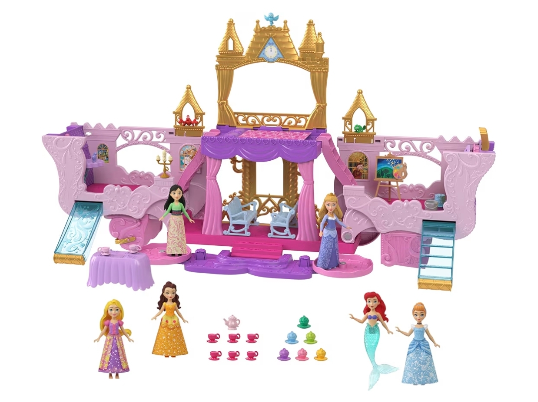 Mattel 迪士尼公主馬車城堡遊戲組 Disney Princess Carriage to Castle Transforming Playset