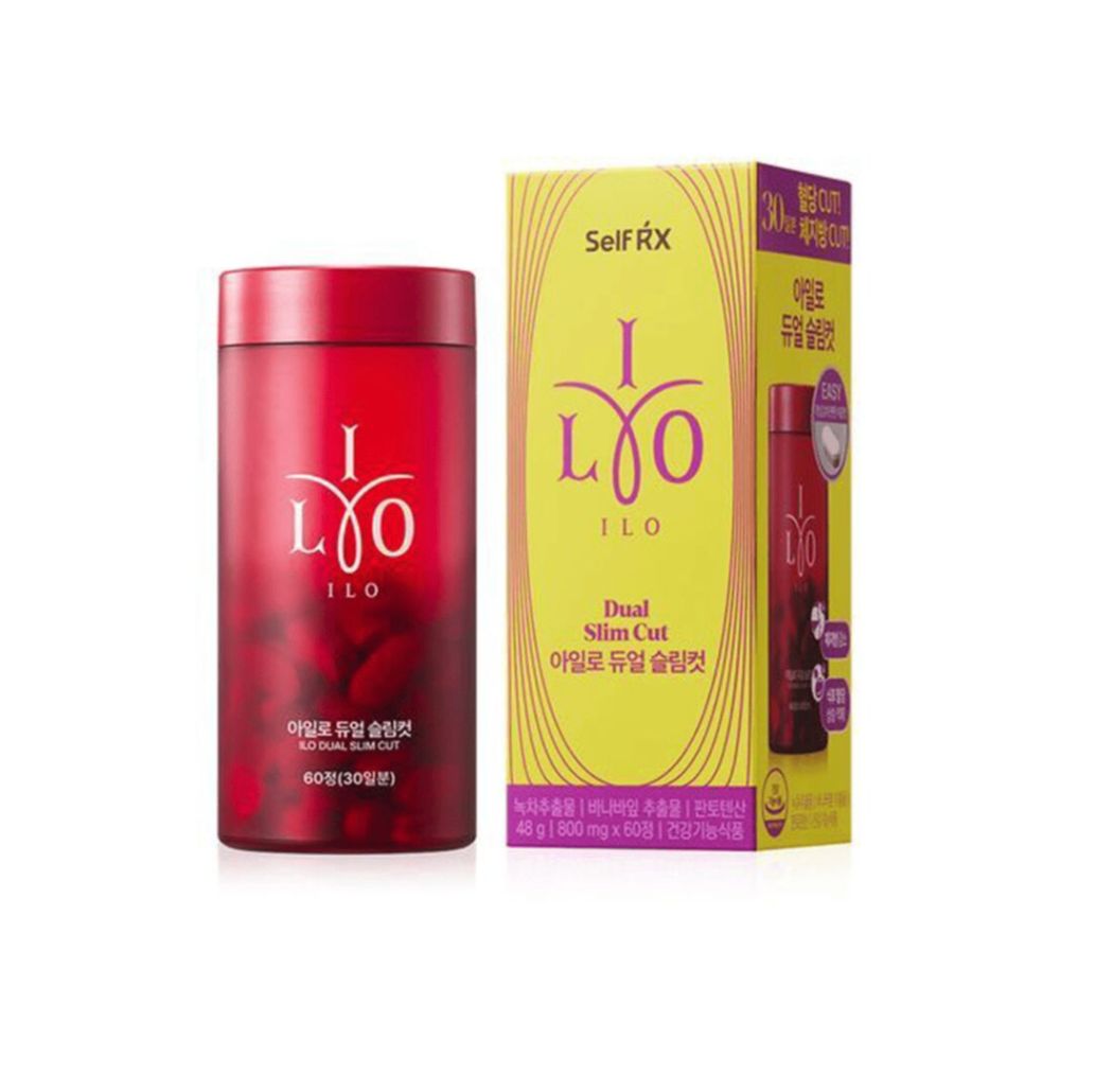 ILODual Slim Cut 雙效纖體塑形片800mg*60粒 綠茶巴拿巴葉| 控體重血糖| 韓國保健品| 有助於血糖和體脂管理