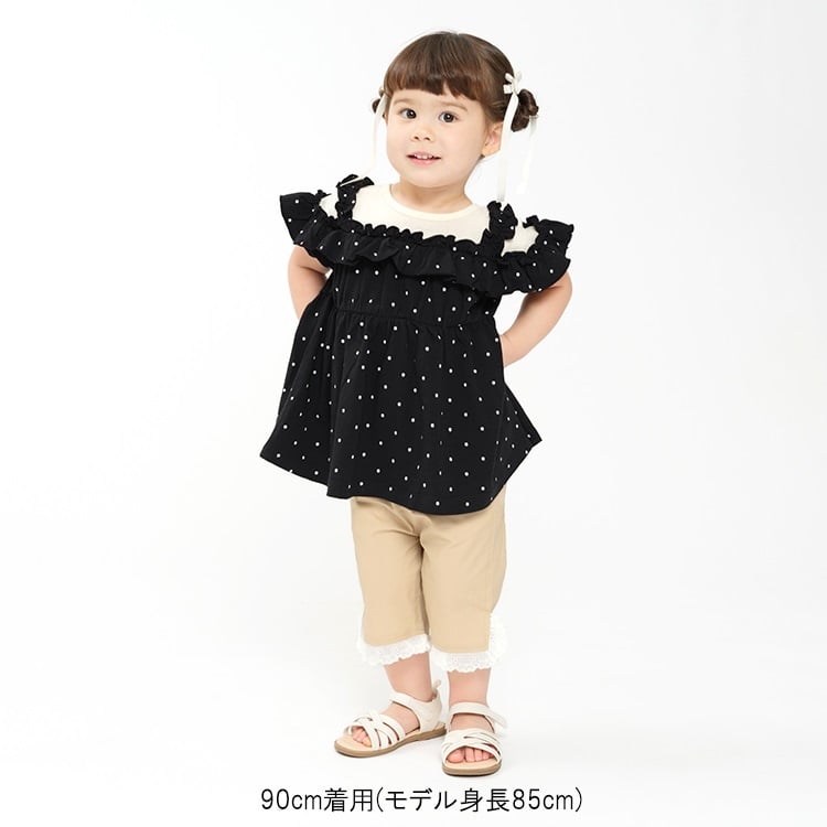 🆕【⭐訂購⭐】🇯🇵日本直送🌀花卉刺繡 / 蕾絲 開叉下擺 6分褲［2款選］🌀 [ELFA-0070][260708]