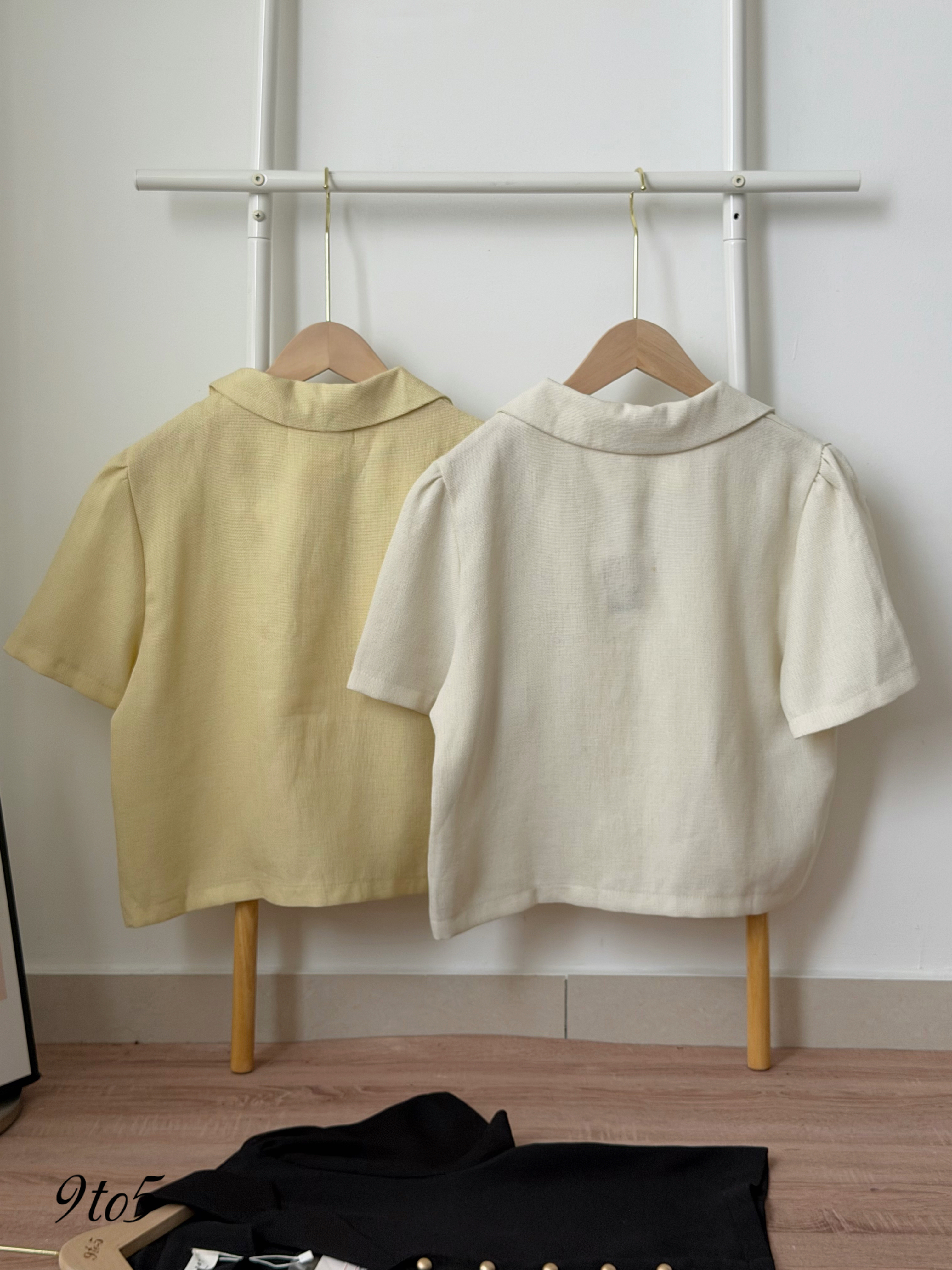T4457 Short Sleeves Tweet Blouse - 3 colors