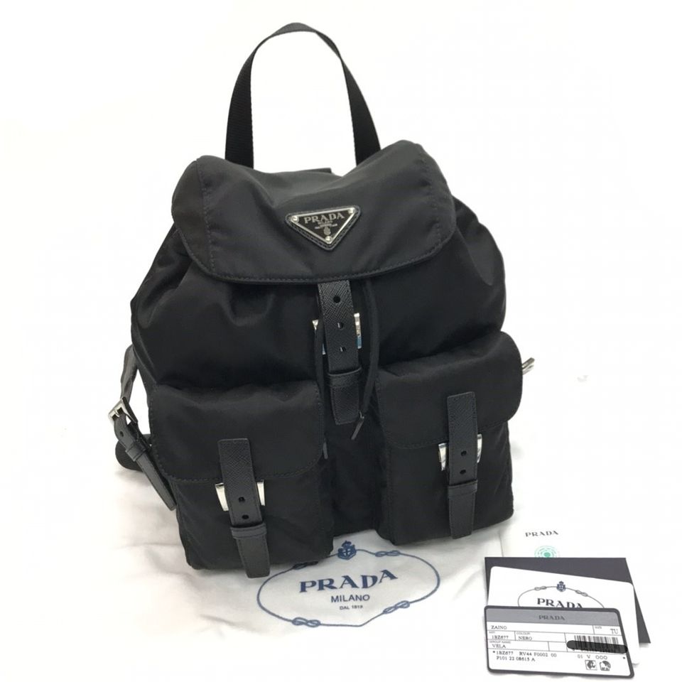 Prada Small Renylon Backpack Prada黑色再生尼龍小號背包1Bz677 Rv44 F0002