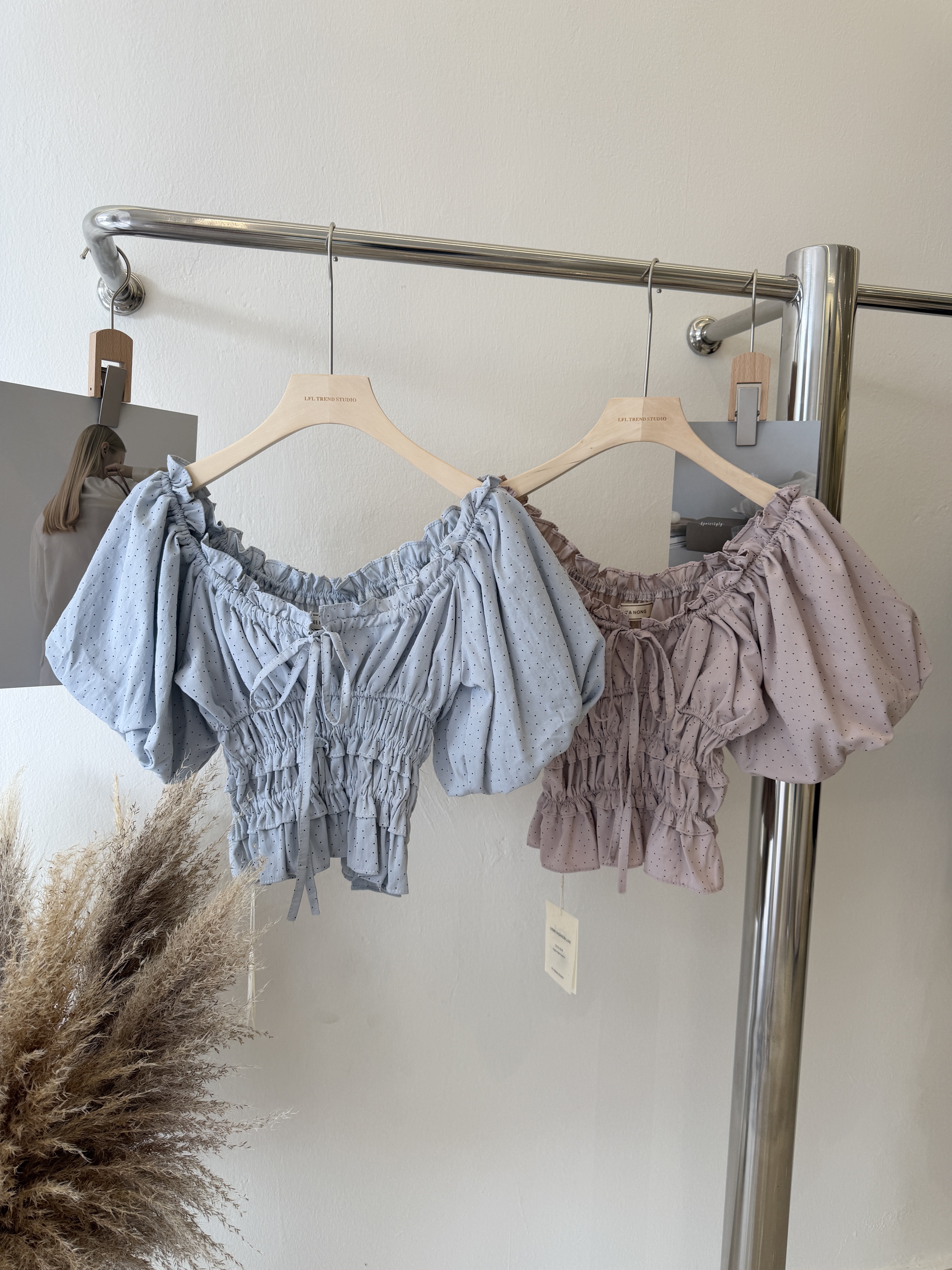 6528 甜美气质收腰系带一字肩