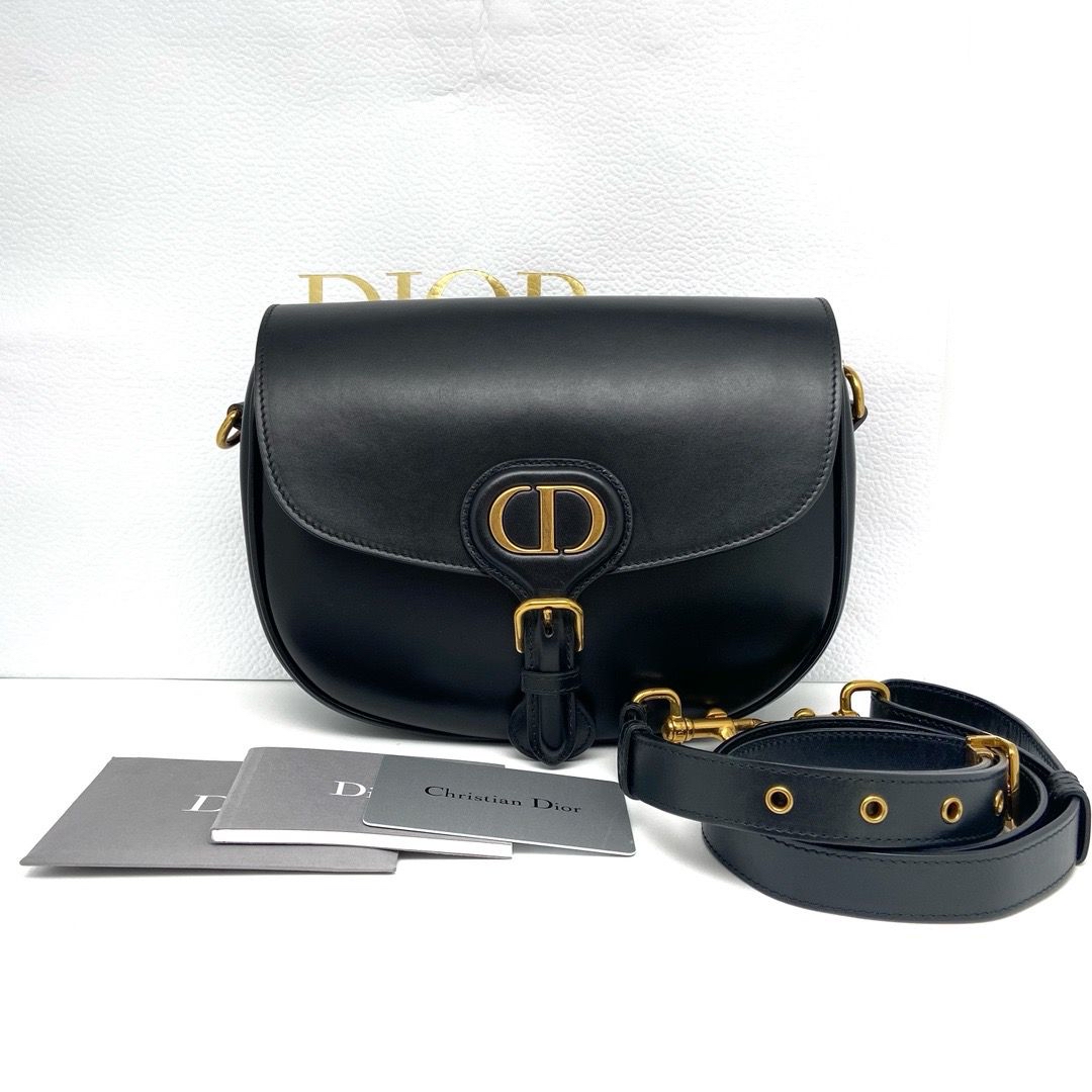 Pre-owned Dior Bobby Bag Medium Black