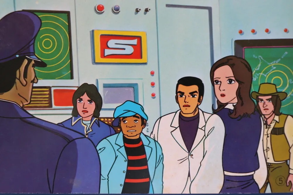 (極罕美品) 日本特撮 < 五勇士 - 連還圖片故事卡附唱片>  EPOCH社 (共16張)