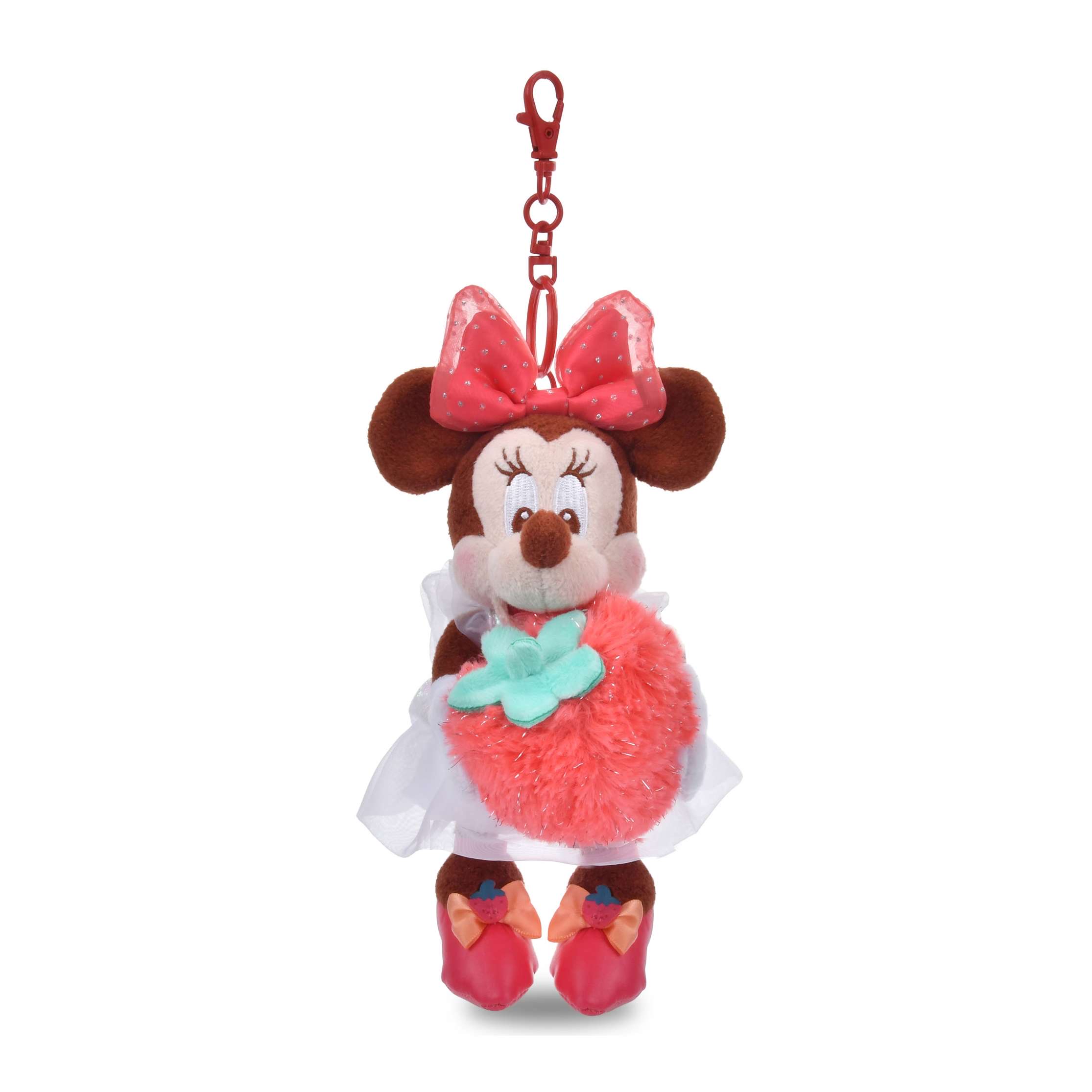 🎀【預訂】Glossy Fruits Strawberry 公仔掛飾 - Minnie
