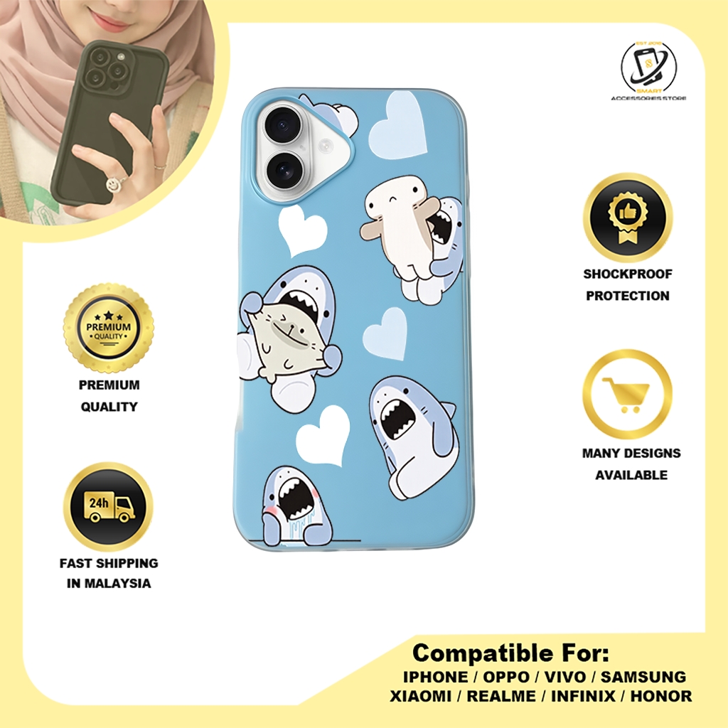 JELLY CASE PHONE FOR IPHONE - DESIGN SHARK A