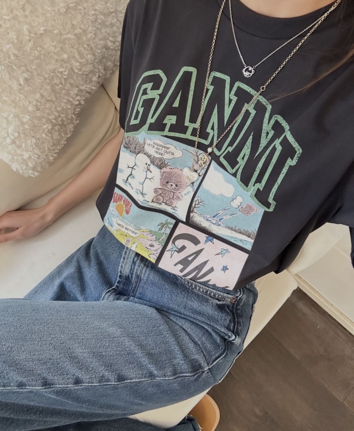 訂貨📮新款✨Ganni 短Tee 夏天必備  Size XS S M L XL