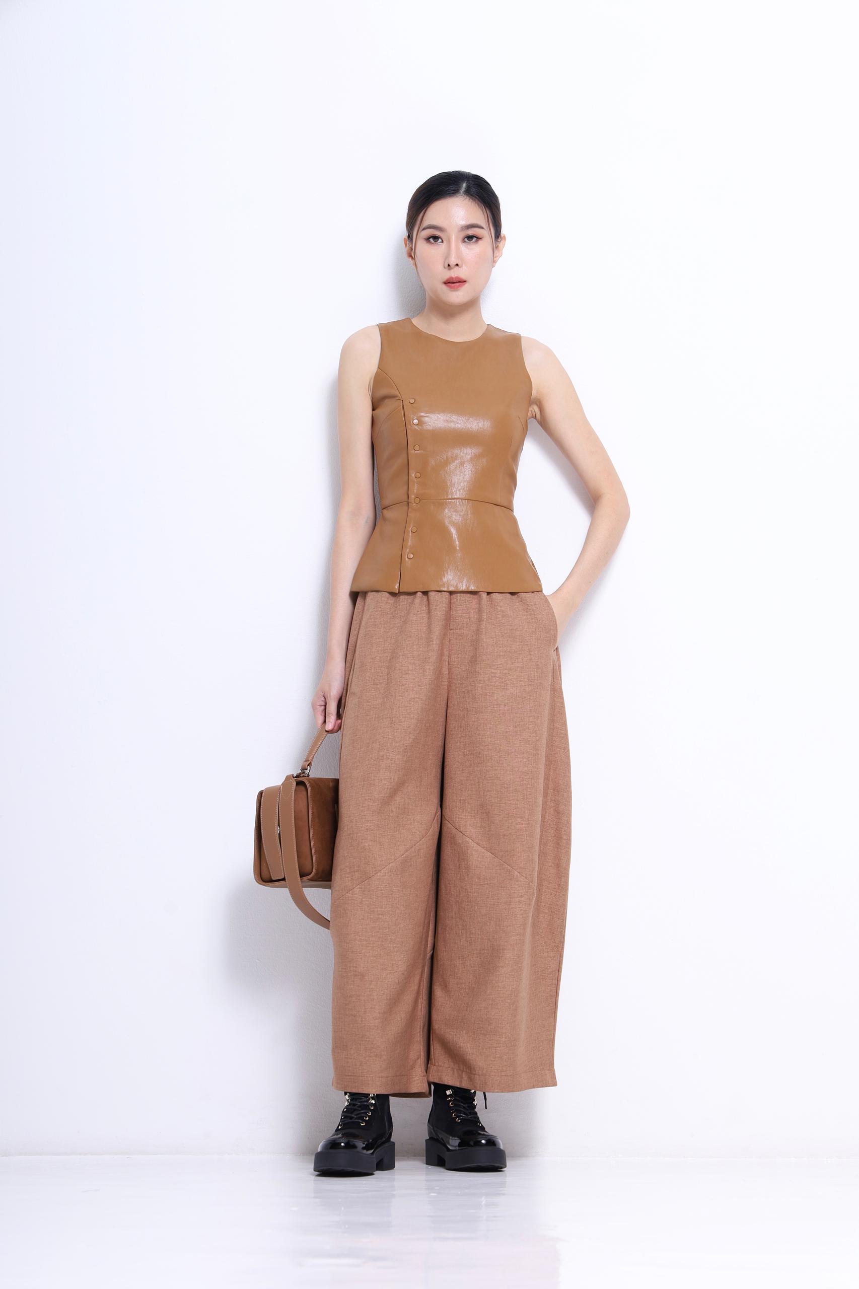 修身皮革上衣 2634