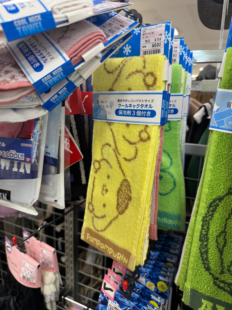 ✨連線商品需補運費✨Shimamura卡通人物 涼感頸巾 (附3個保冷劑)