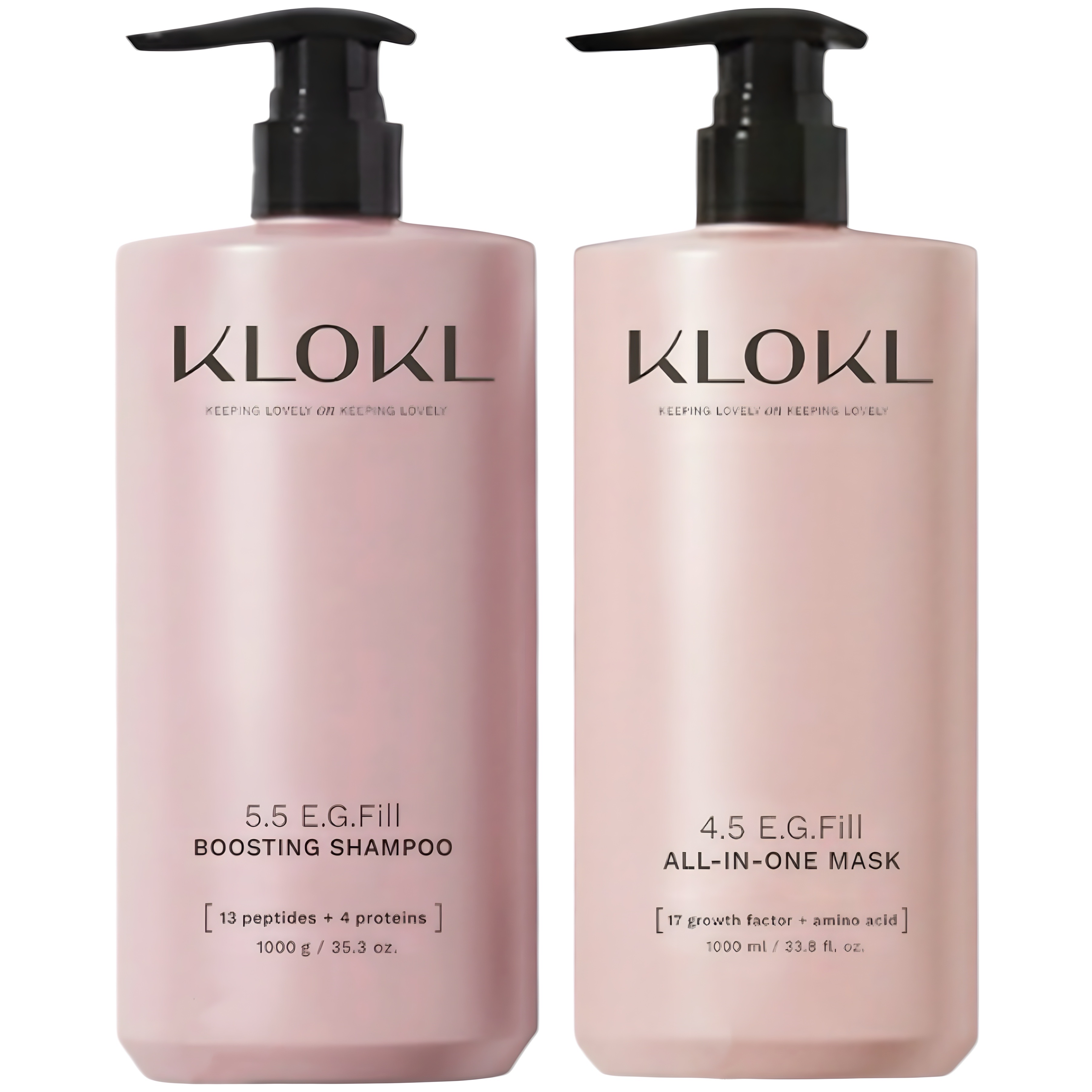 KLOKL Boosting Shampoo + All-In-One Mask 弱酸性強化修復洗護套裝 1000g+1000ml 