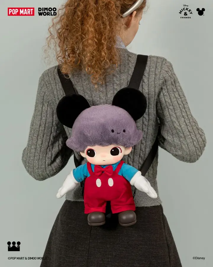 📦訂購 台灣代購 POP MART 泡泡瑪特 DIMOO WORLD ×迪士尼系列米奇搪膠毛絨包