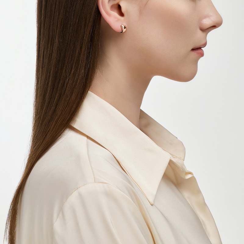 DIDIER DUBOT Miss Doux 14K玫瑰金耳環 (JDRERYS03XX)