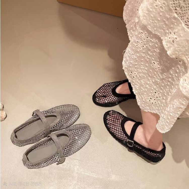 網紗閃鑽Mary jane Flats *Special price*