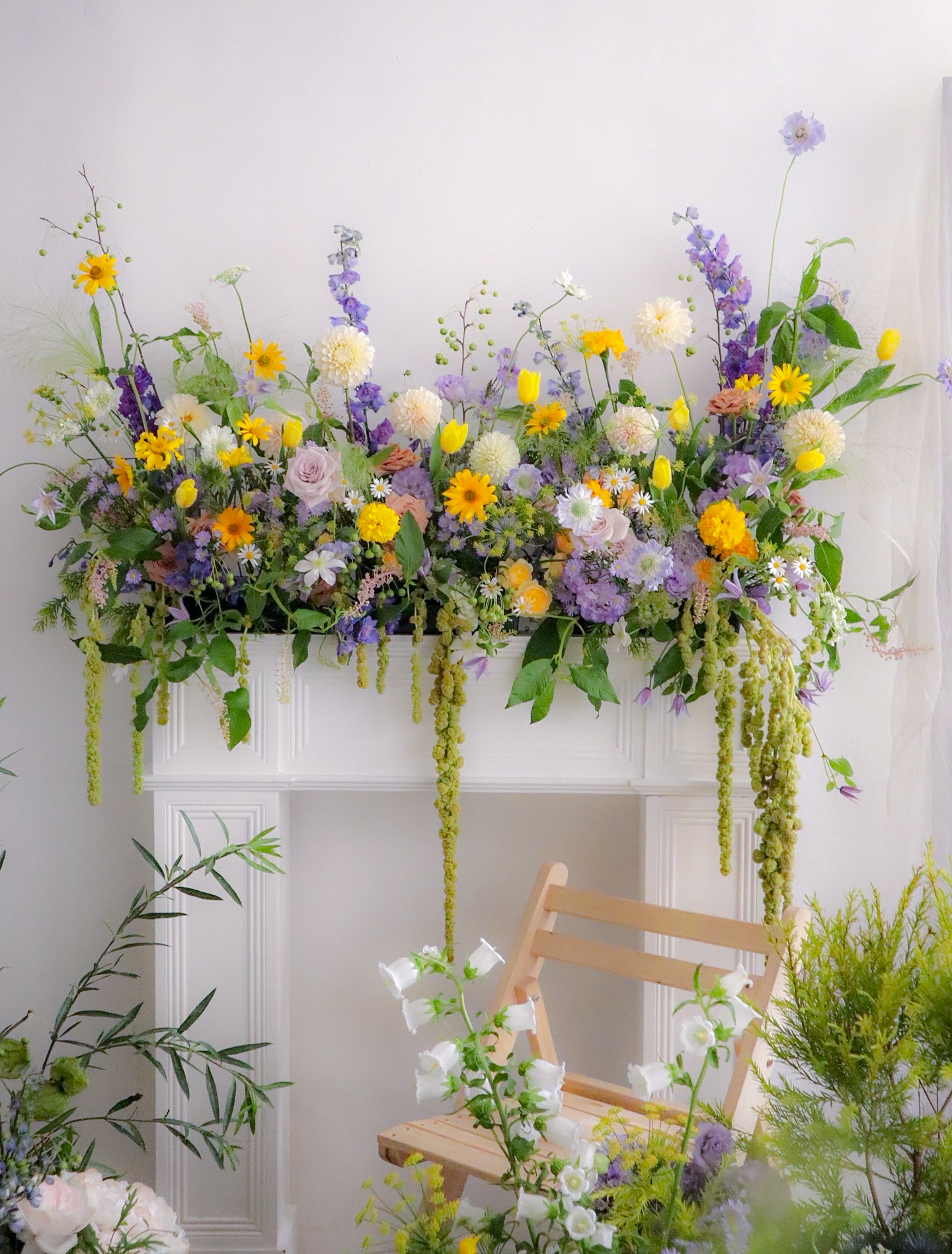 6月7號 （星期日）壁爐花藝佈置 fireplaces decoration 