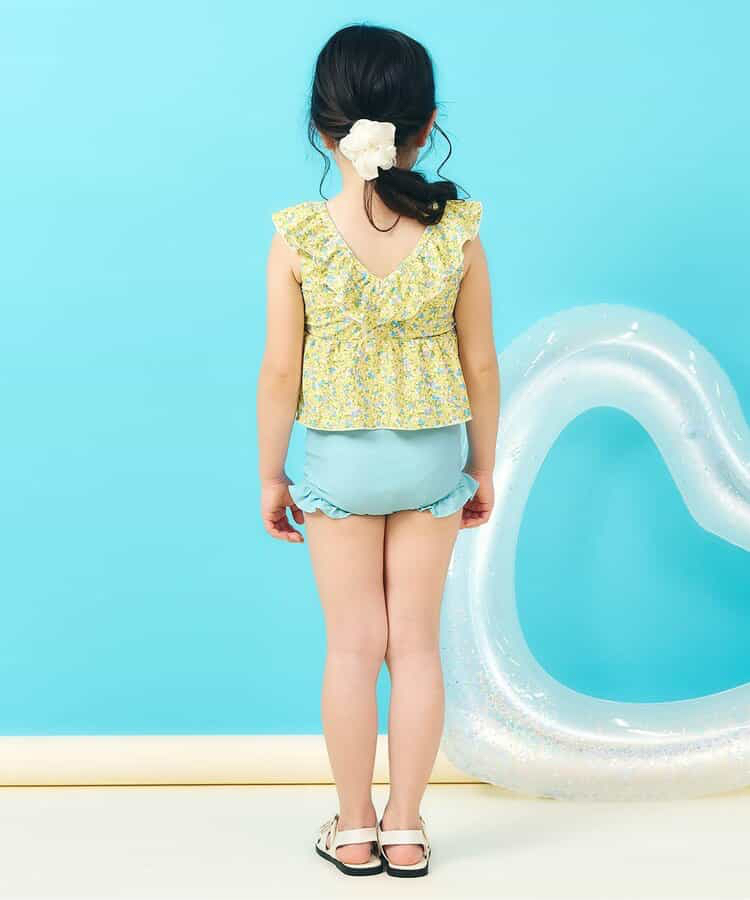 🇯🇵預訂 日本直送🇯🇵Apres les cours六色圖案印花荷葉邊後背V領分體泳衣