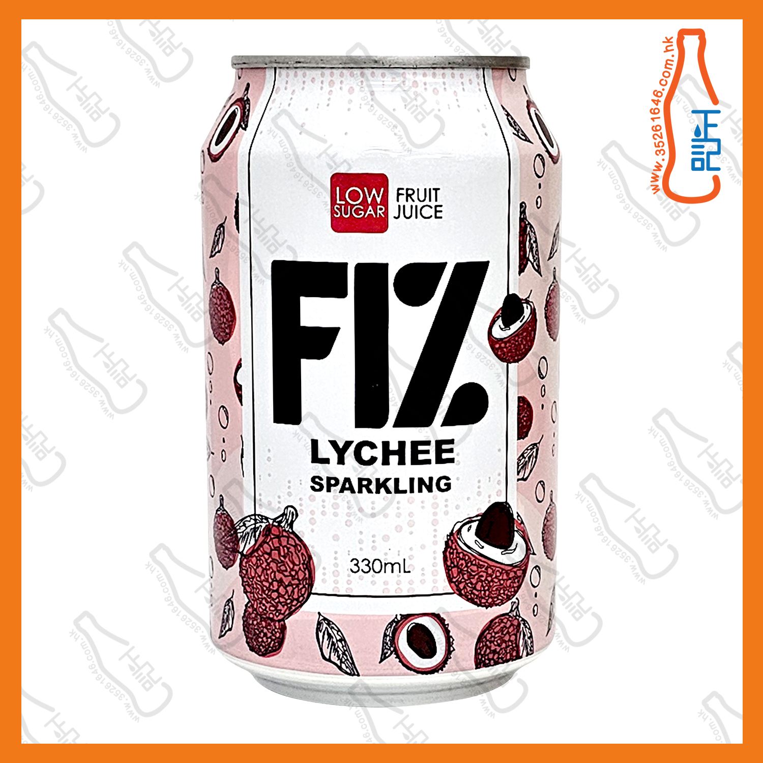 FIZ 有汽荔枝汁 330ml x 2罐 / 份