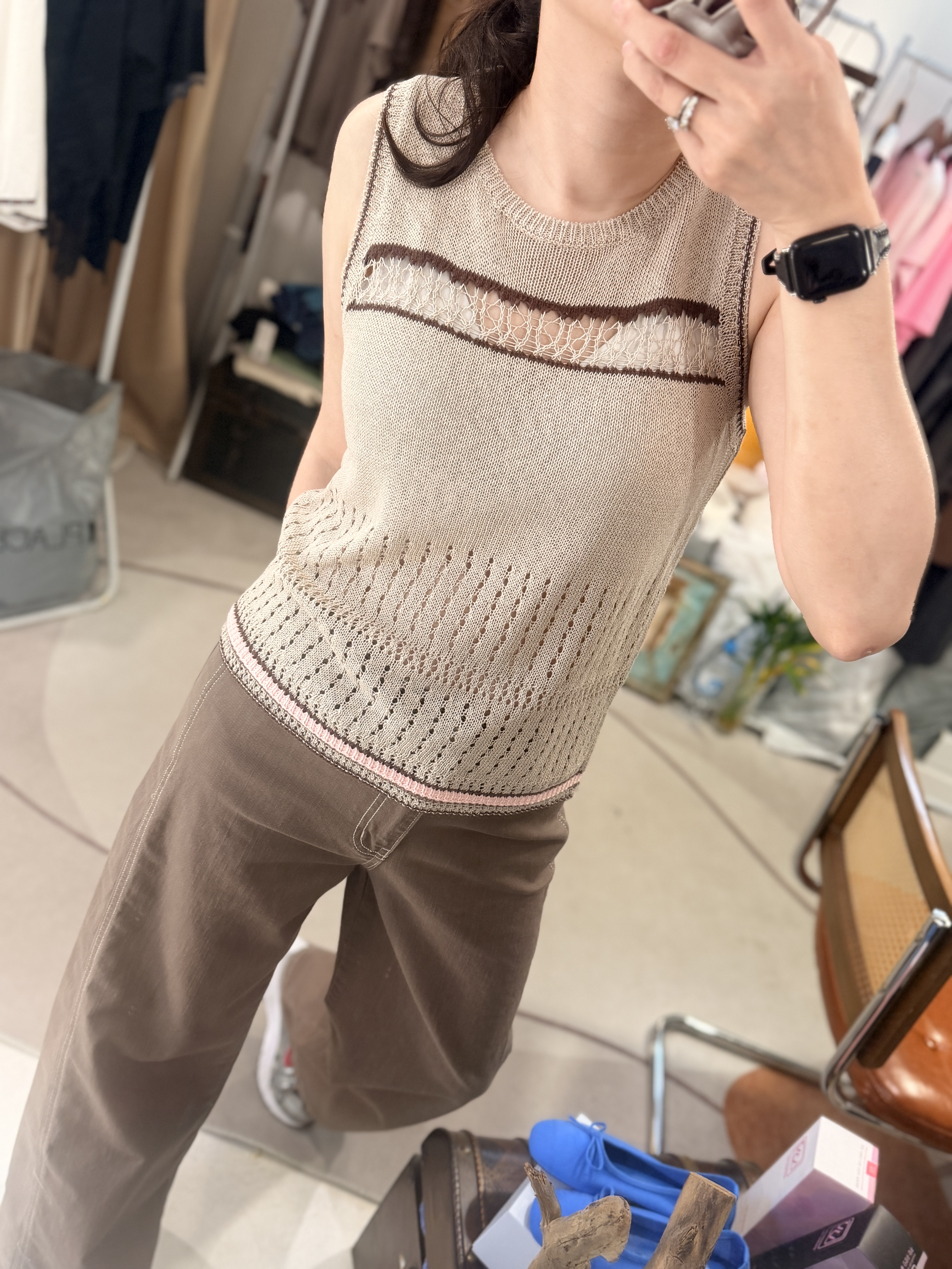 Vintage knit vest