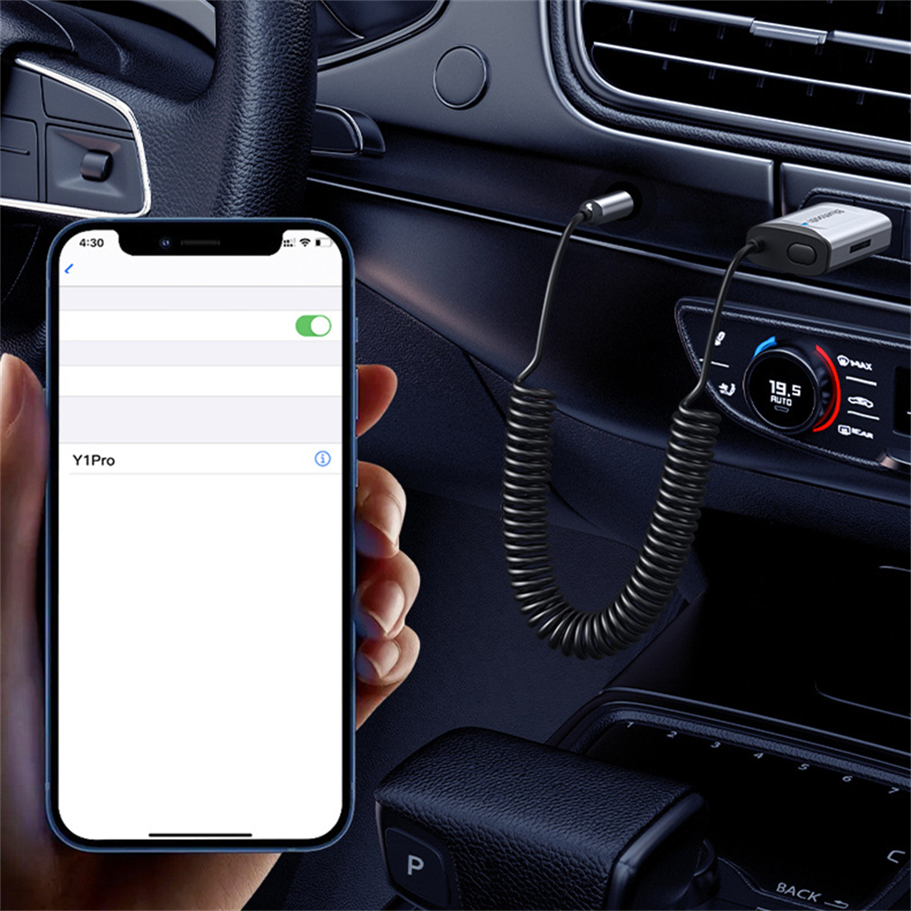新款車載藍牙接收器 AUX適配器音樂播放器 PC6526