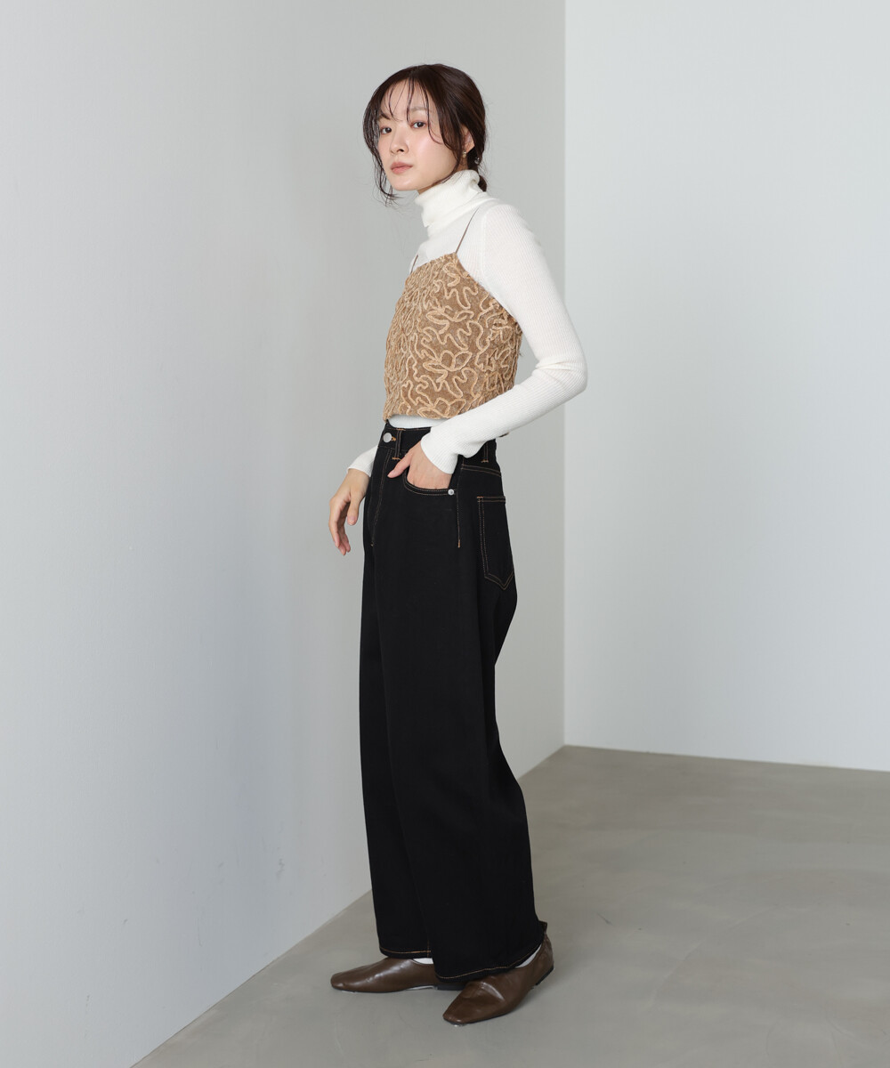 絲絨刺繡背心【JOT001】