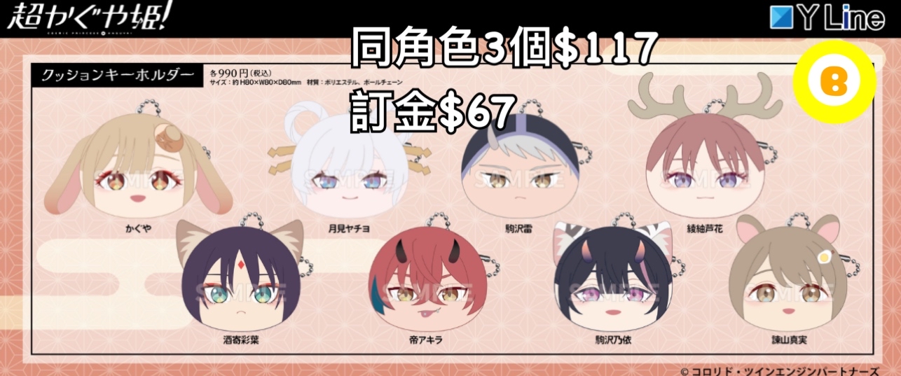 Preorder預訂3/2026年超時空輝耀姬cushion 掛飾