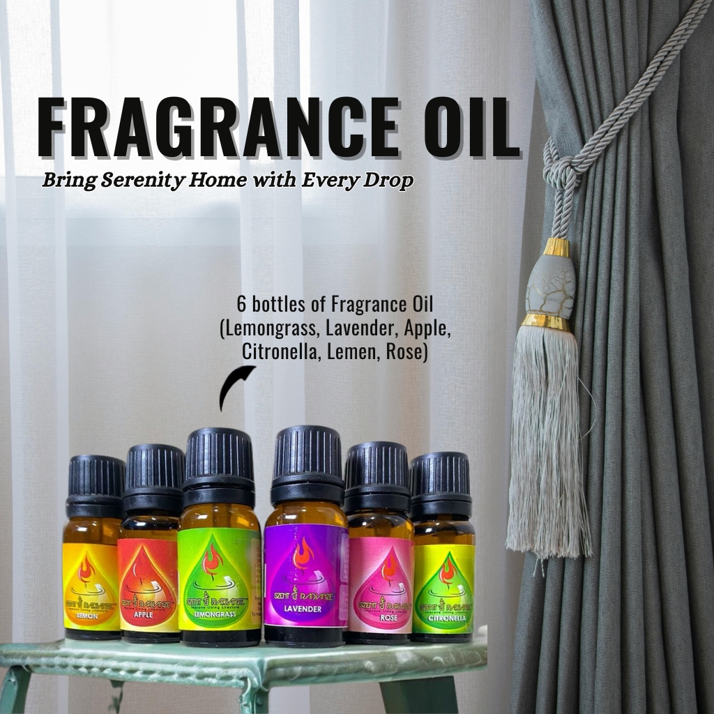 Fragrance Oil (10ml)【SZENT RADIANZE】-Lavender, Rose, Citronella, Lemongrass, Apple, Lemon