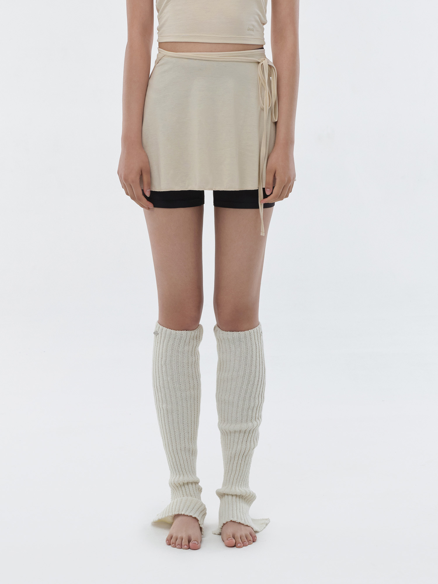 預購_Flared Cover-up Wrap Skirt by Conch