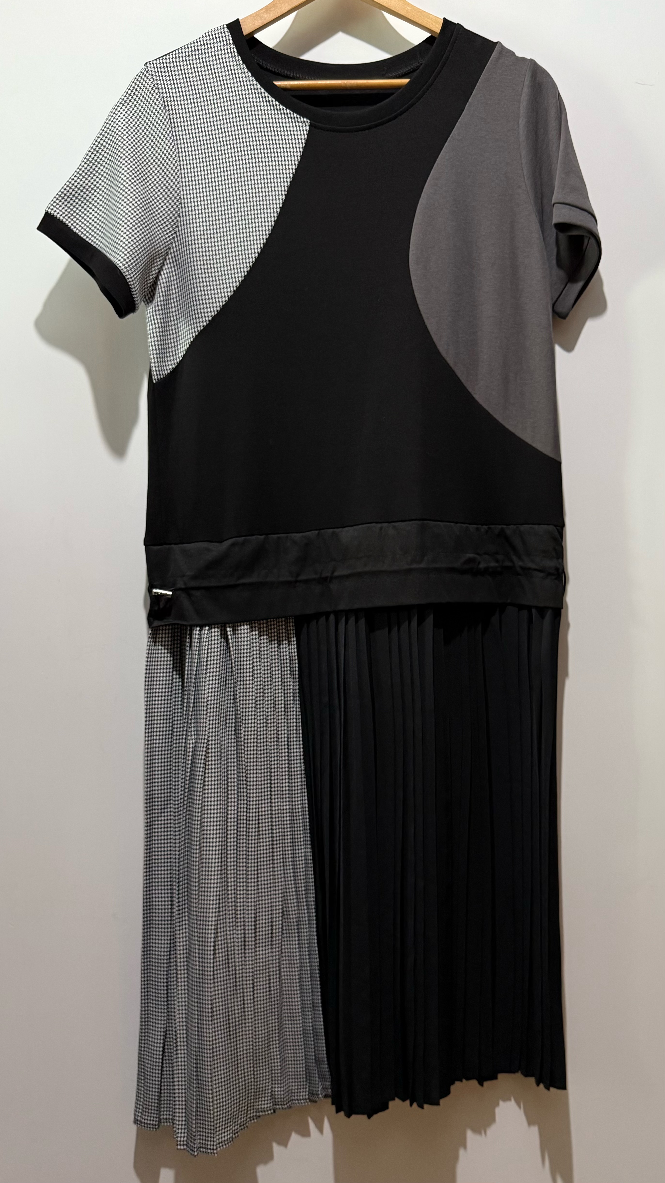 S00354 幾何撞色拼布Op 🔥