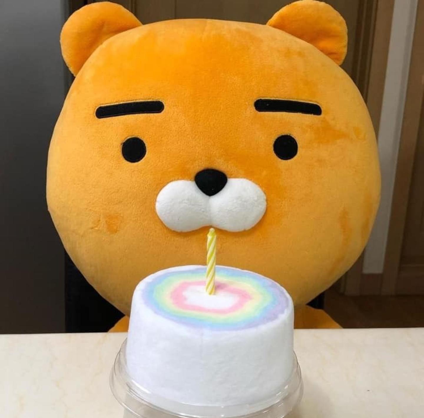 🌈韓國彩虹棉花糖生日蛋糕