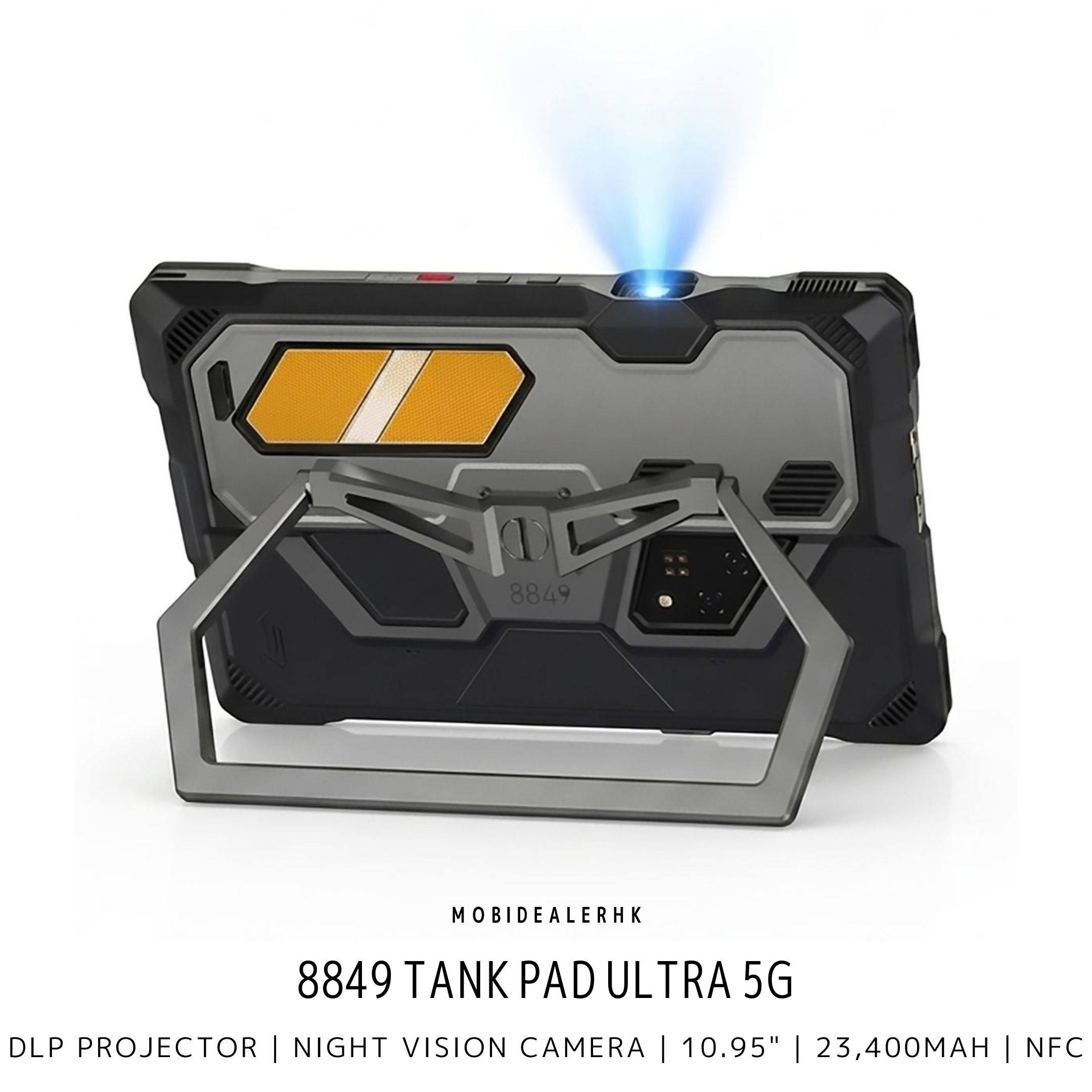 8849 Tank Pad Ultra | 5G | 三防平板電腦 | 投影儀 | 夜視鏡 | 10.95" | 23,400mAh | NFC | 3咭槽
