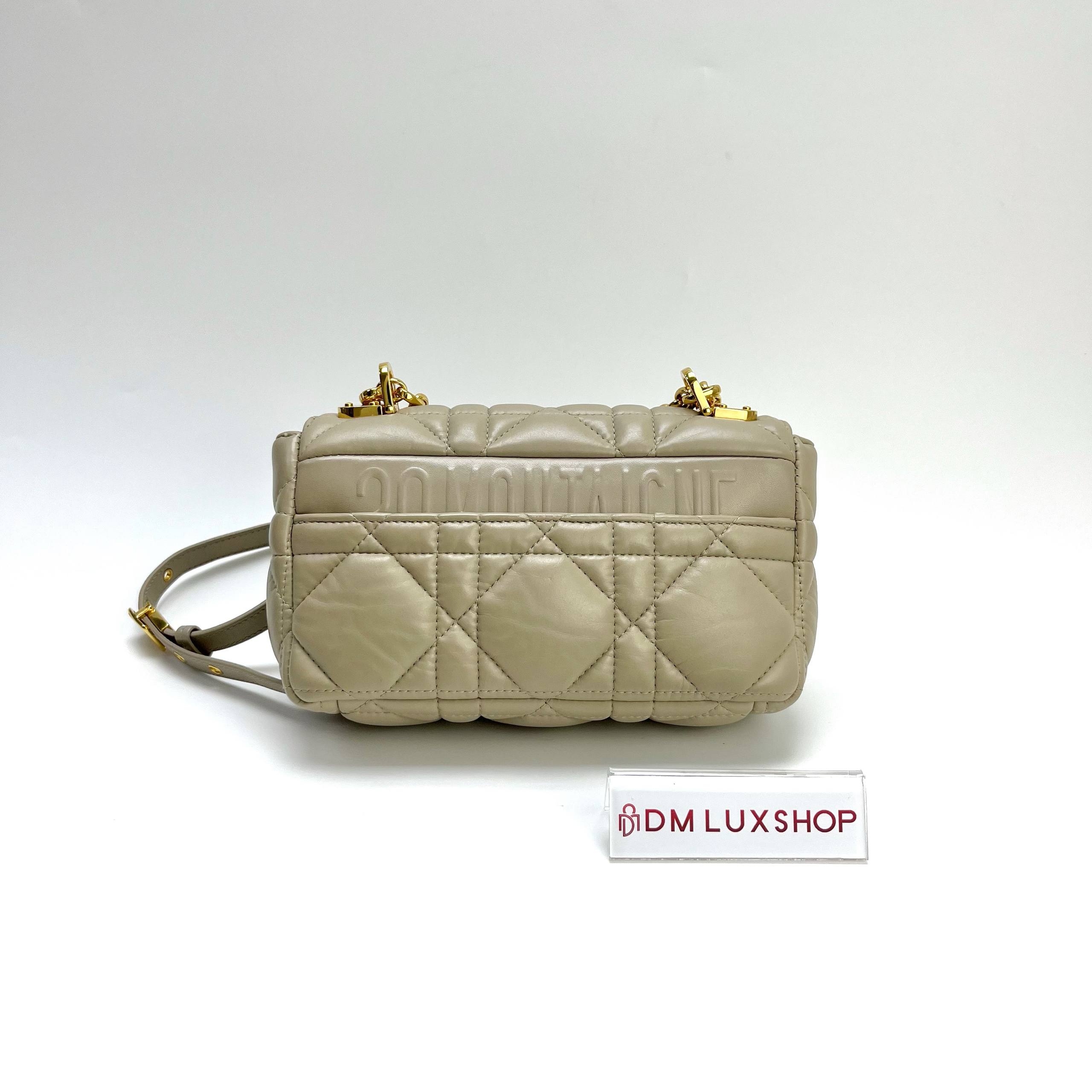 Dior Caro Small Grey GHW