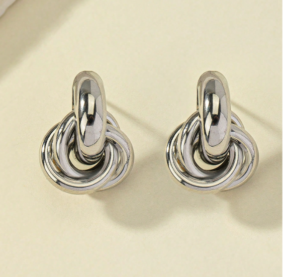 Twist Link Knot Earrings