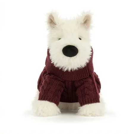 【英國】JellyCat Munro Scottie Dog Winter Jumper