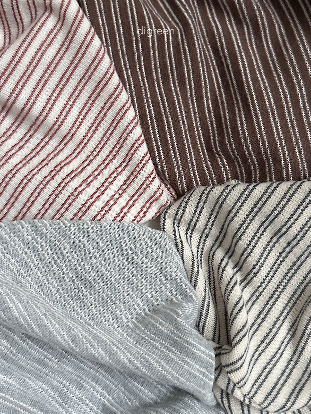 Digreen | stripe latte tee 