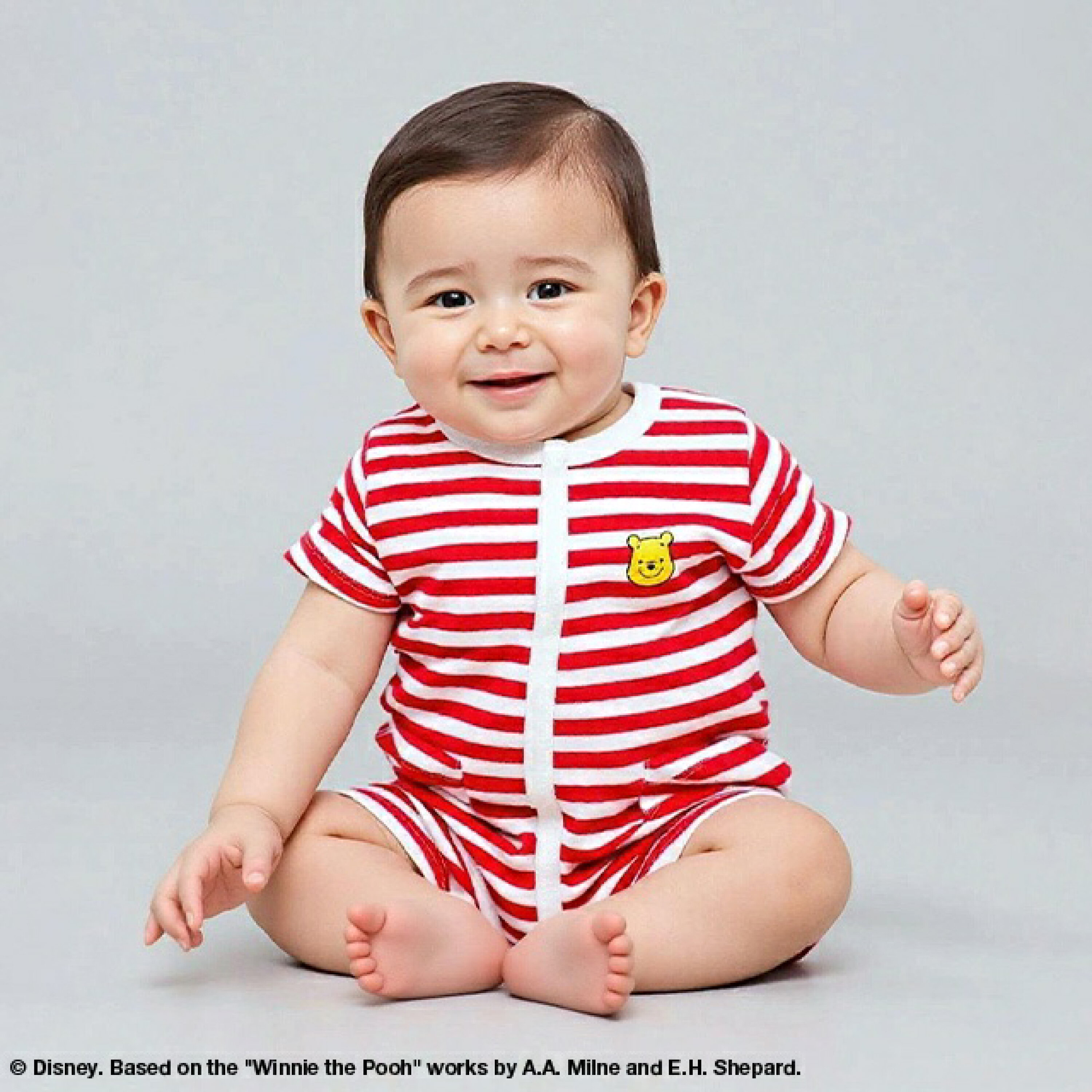 🇯🇵預訂 日本直送🇯🇵Babydoll x Disney六色臀部人物大貼花條紋短袖連身服