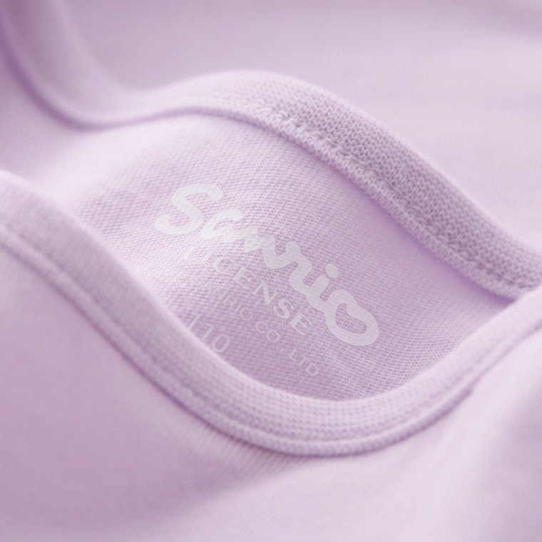 💚預訂 台灣直送💚Kuromi印花網紗拼接純棉短袖T恤