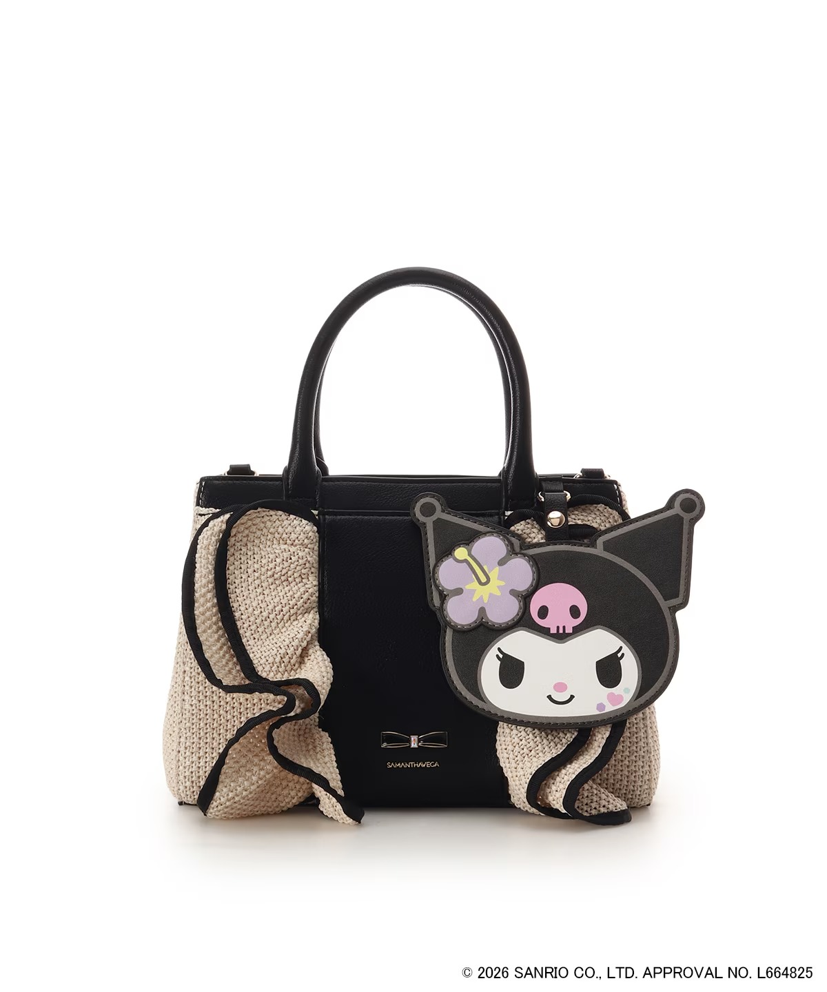 🌸 【預訂】Kuromi 2Way Basket Bag - SAMANTHAVEGA x Sanrio Summer Collection