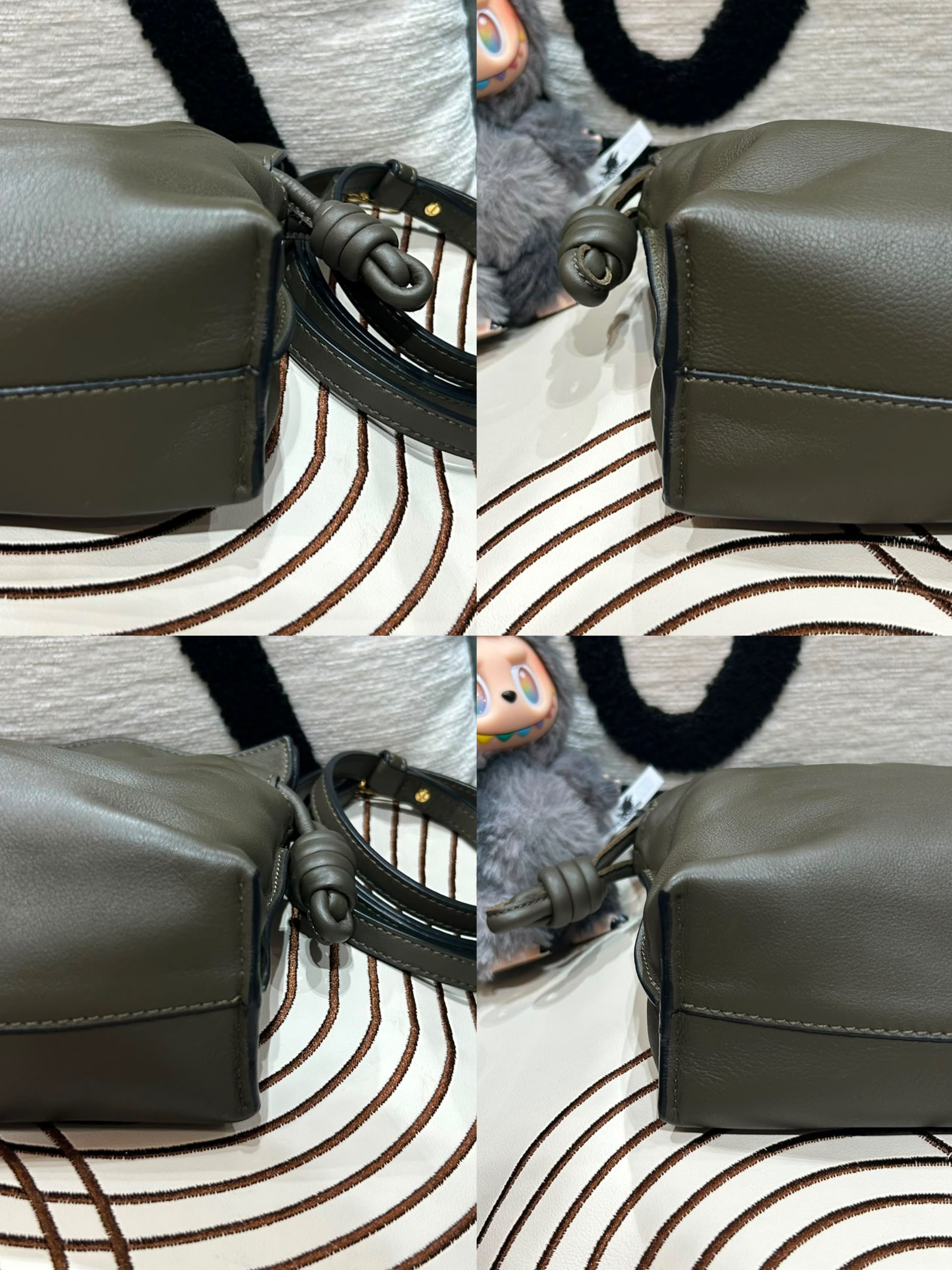 LOEWE Mini Flamenco Shoulder Bag 深綠Nappa Leather 100%Authentic,98%new ✅booklet✅dust bag  