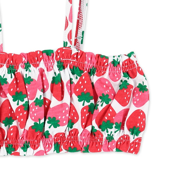 🇯🇵預訂 日本直送🇯🇵吊帶草莓印花分體泳衣