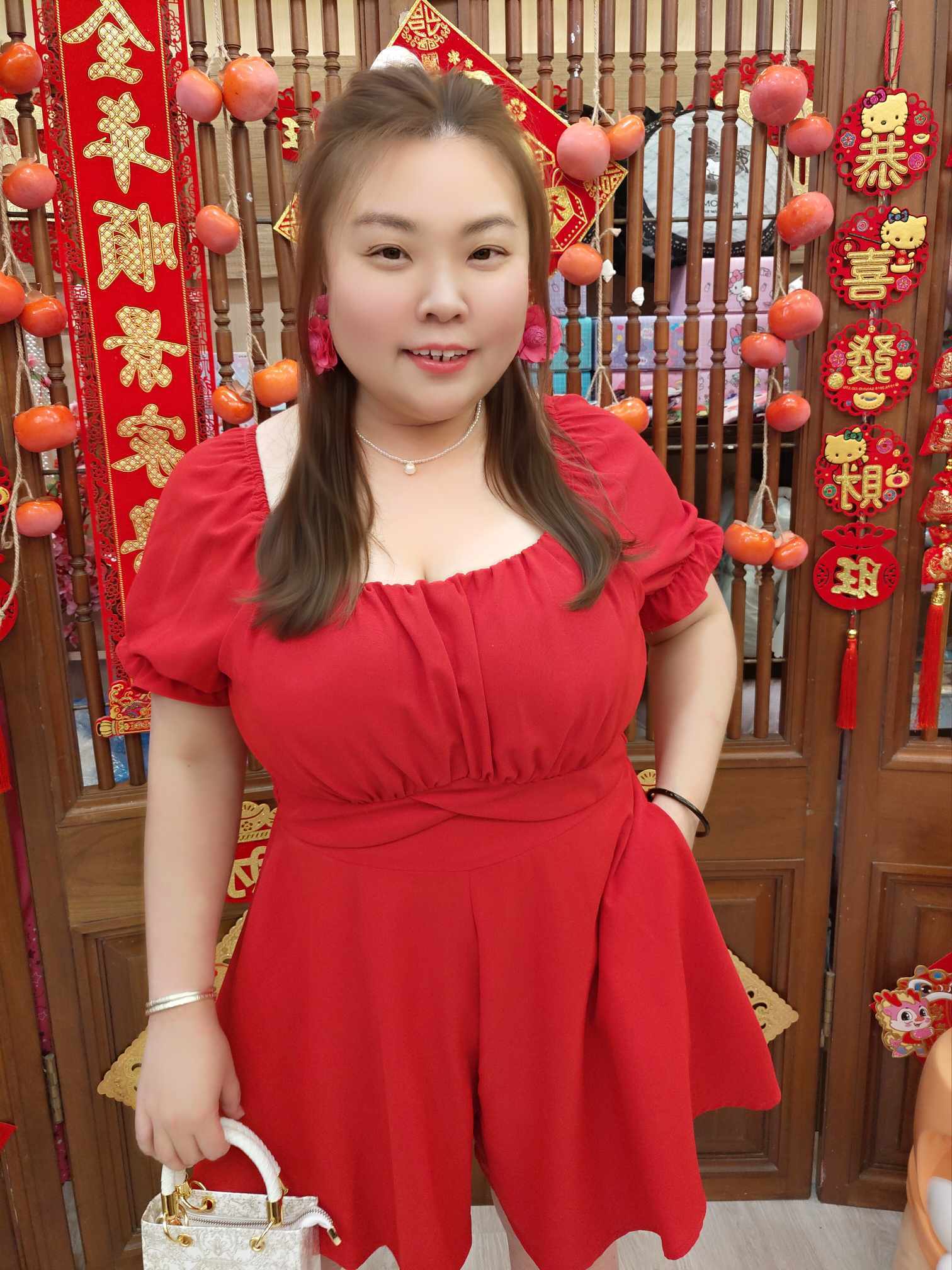 TW#5792 大U领淑女设计款连体裤裙