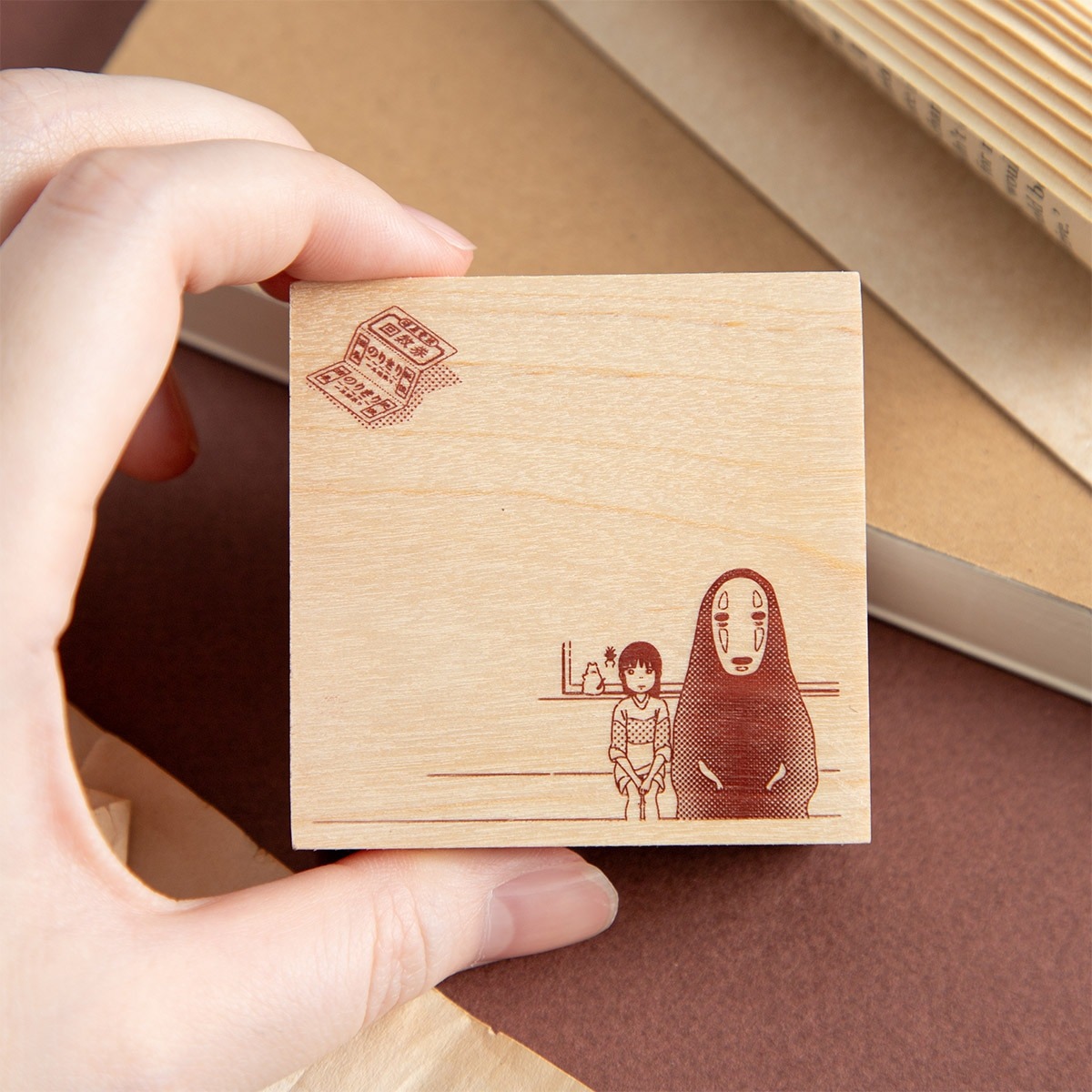 現貨｜千與千尋 無臉男 宮崎駿 日版 Beverly 木製 印章 印仔 (TSW-194)