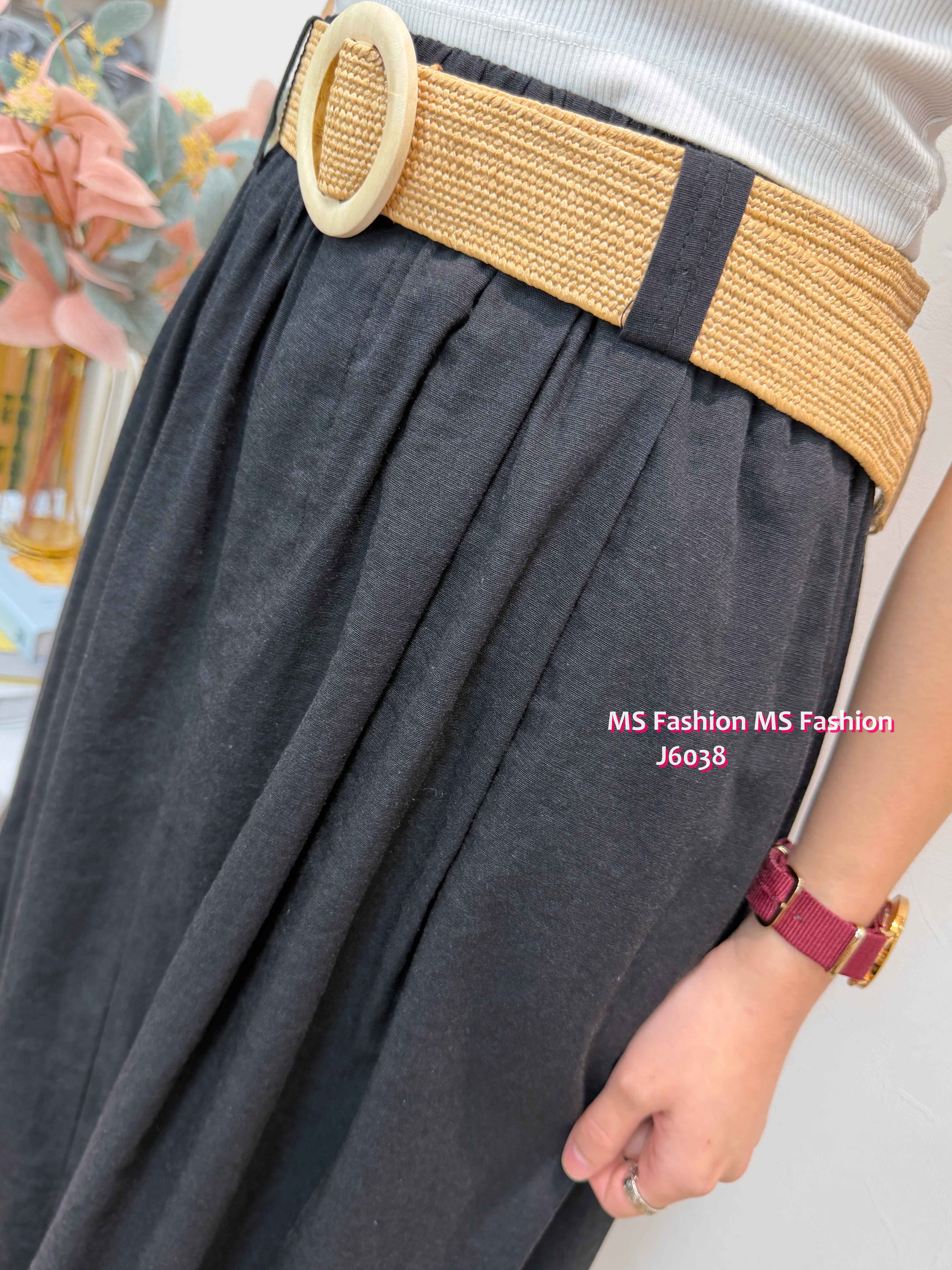 J6038 韓國🇰🇷連belt中長款半裙