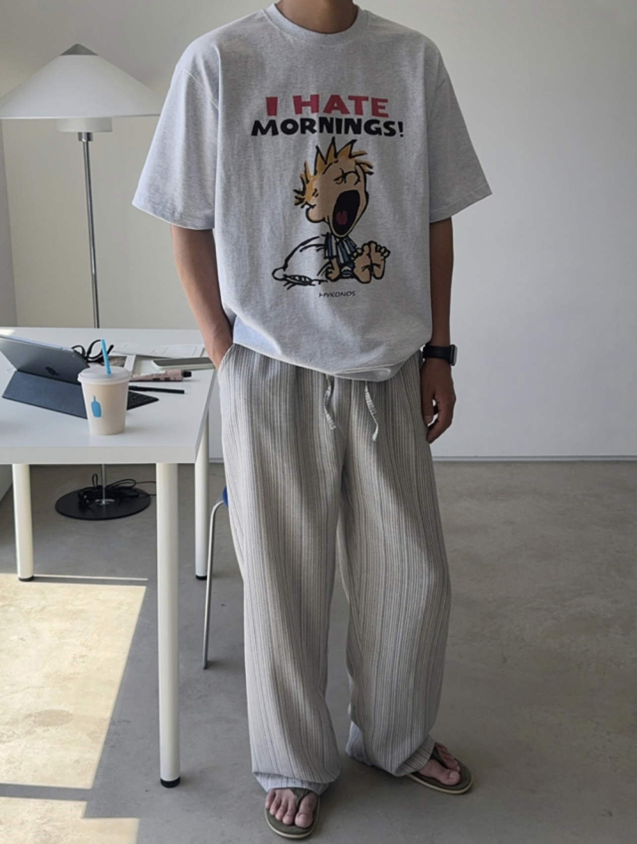 🇰🇷Hate Mornings Tee